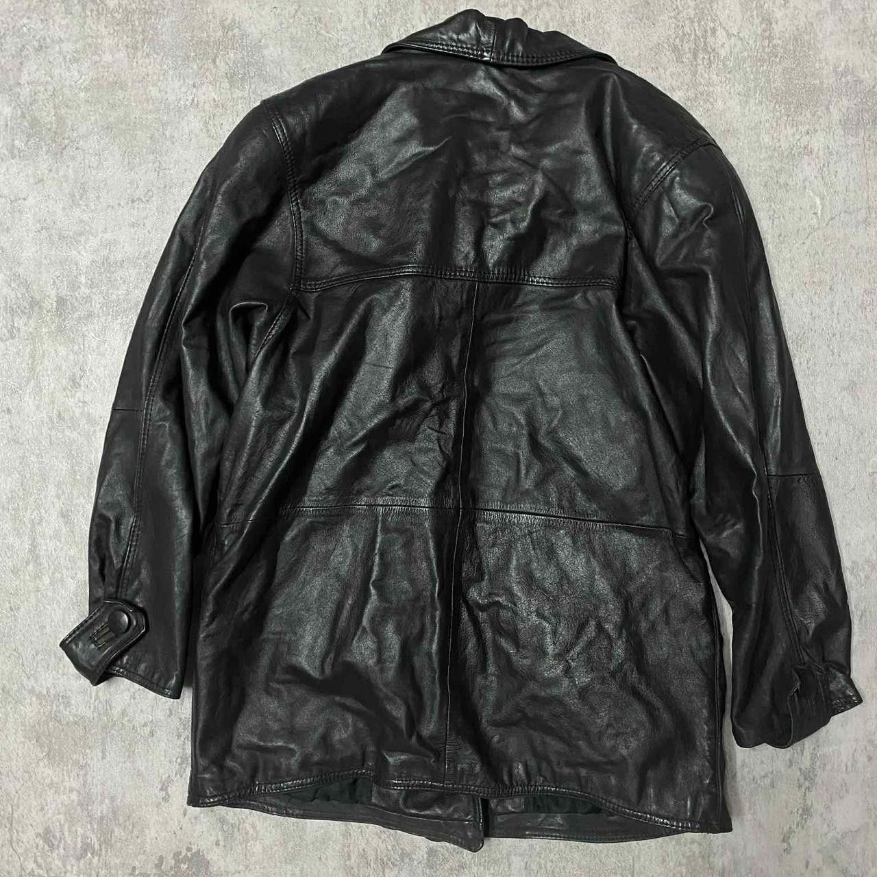 Other Black vintage leather jacket with a boxy fit leather #90s Size US M / EU 48-50 / 2 - 4 Thumbnail