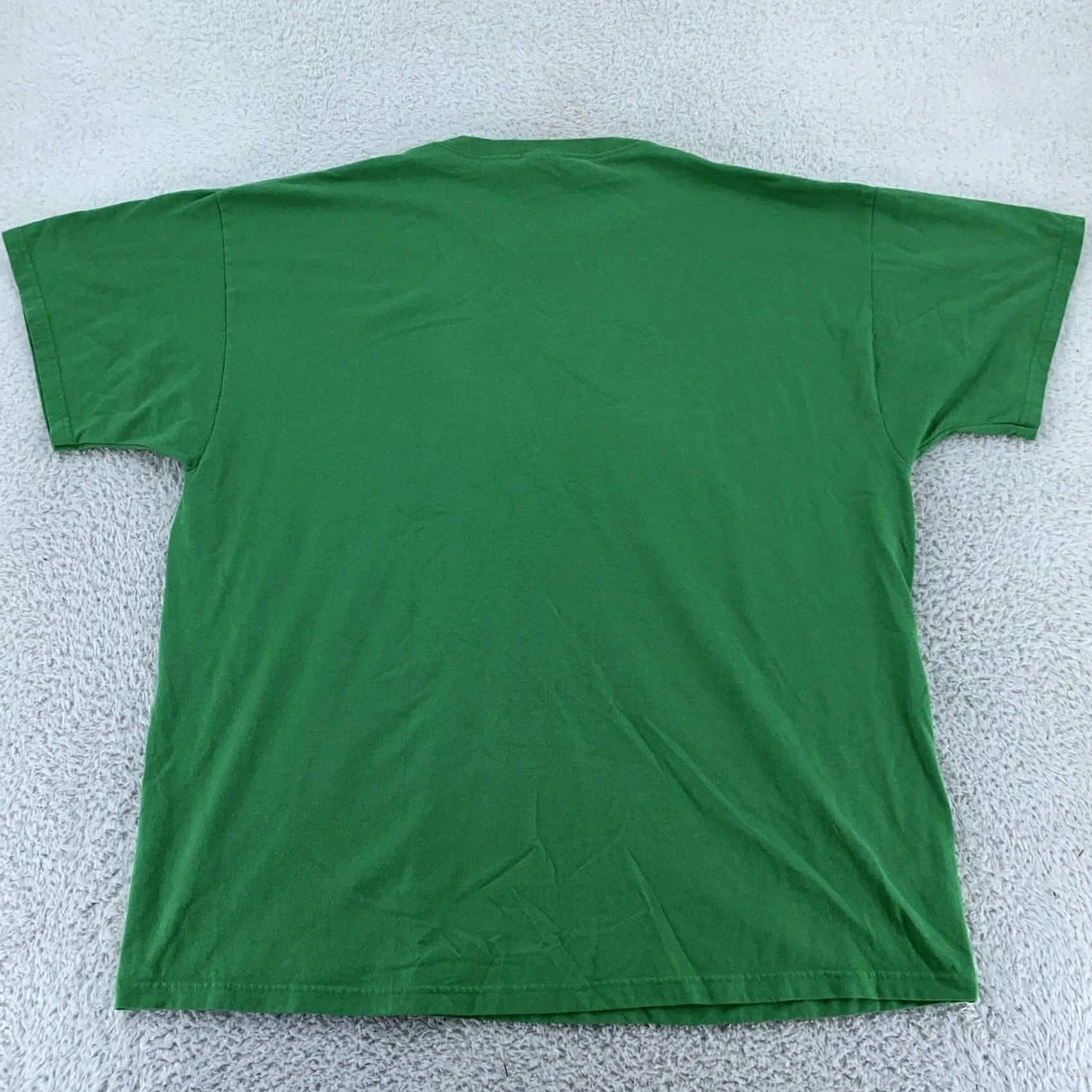 Fruit Of The Loom VINTAGE Fruit of the Loom Shirt Mens XL Green Crew Neck Tee 90s Casual Short Sleeve Cotton Polyester Solid Size US XL / EU 56 / 4 - 5 Thumbnail