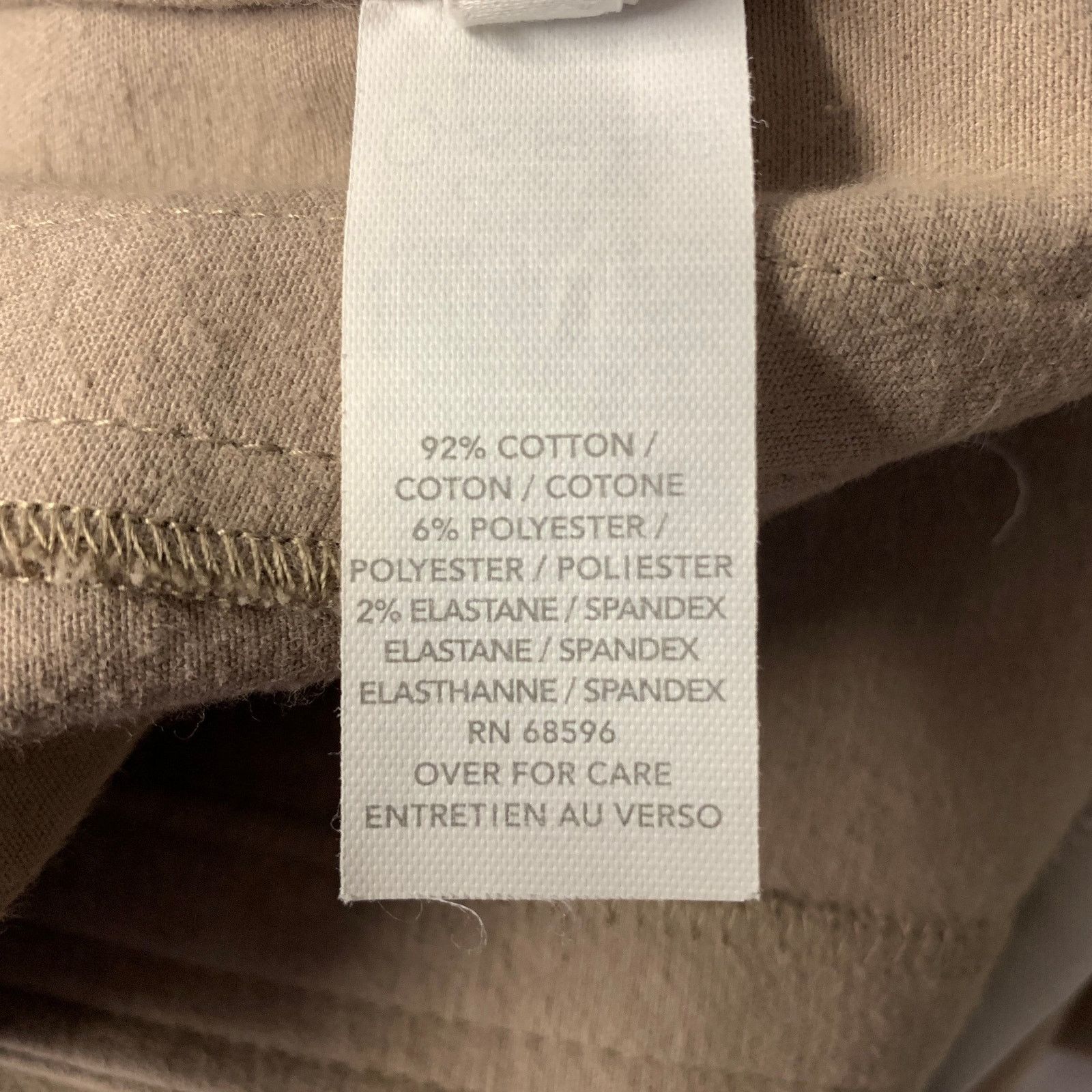 Donna Karan DONNA KARAN Size 8 Beige Cotton Blend Mock Collar Jacket Size M / US 6-8 / IT 42-44 - 9 Thumbnail