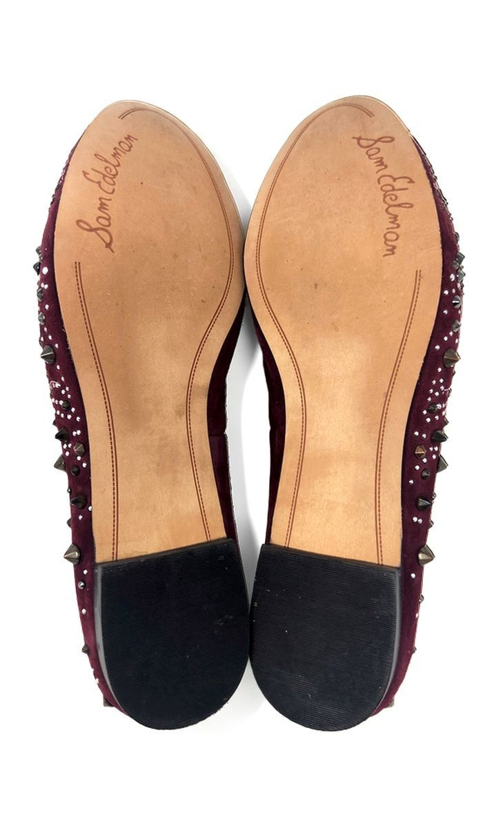 Sam Edelman Sam Edelman Avalon Suede Embellished Slip On Loafers Sz 7 M Size US 7 / IT 37 - 9 Thumbnail
