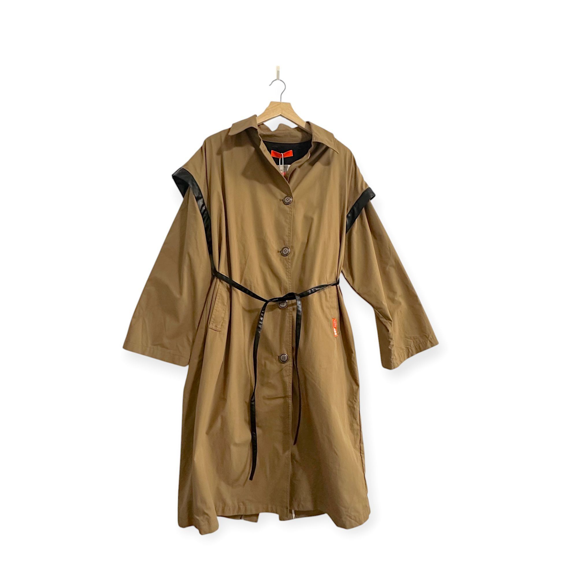 OOF Wear Oof Wear Belted Trench Coat in Tabacco, Size 42 Italy, New w Size M / US 6-8 / IT 42-44 - 1 Thumbnail