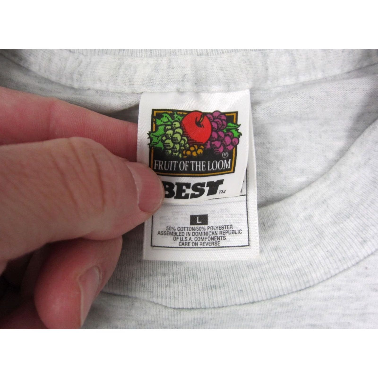 Fruit Of The Loom VINTAGE Dragon Shirt Mens Large Gray Fruit of the Loom Cedar River Boat Festival Robbins Lake 90s Size US L / EU 52-54 / 3 - 3 Thumbnail