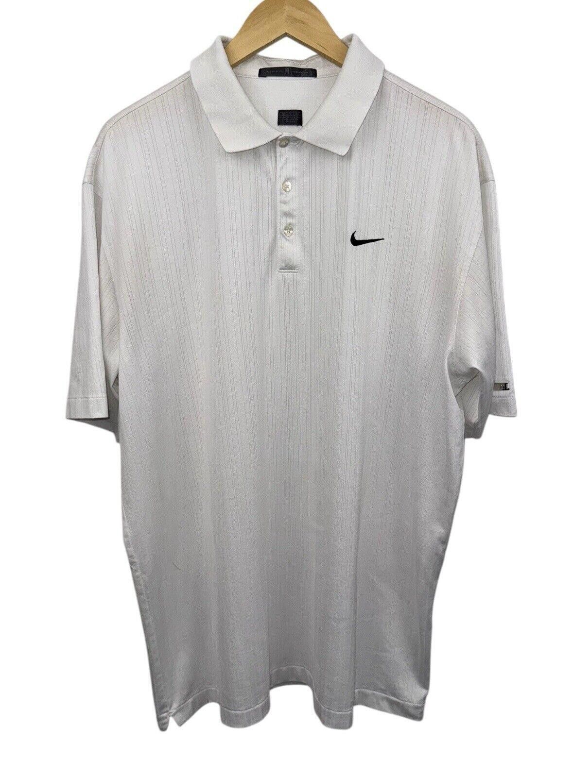 Nike Vintage Nike Golf Tiger Woods White Dri Fit Polo Shirt XL Size US XL / EU 56 / 4 - 1 Thumbnail