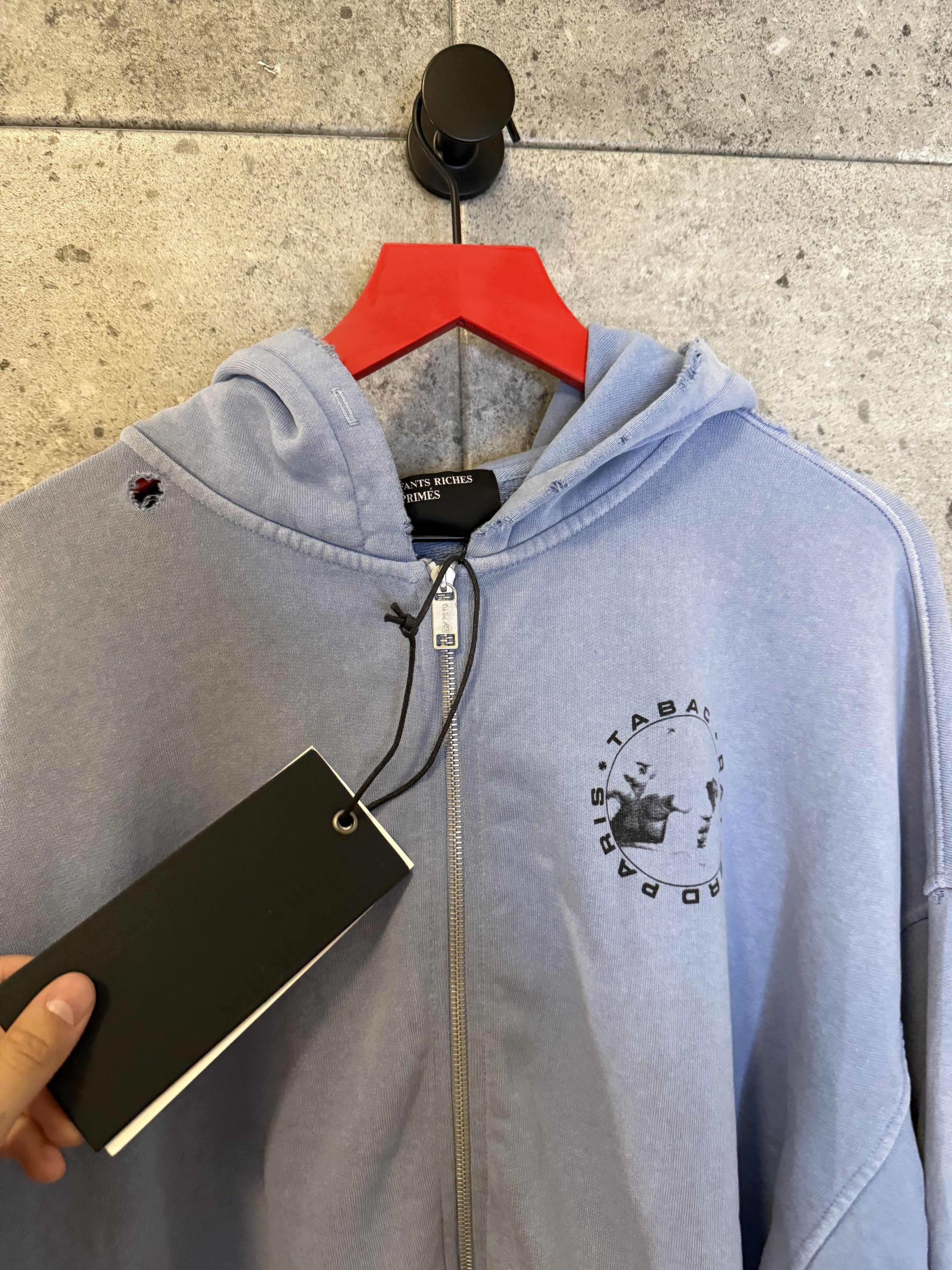 Enfants Riches Deprimes Enfants riches deprimes tacab rat distressed zip up hoodie Size US L / EU 52-54 / 3 - 6 Thumbnail