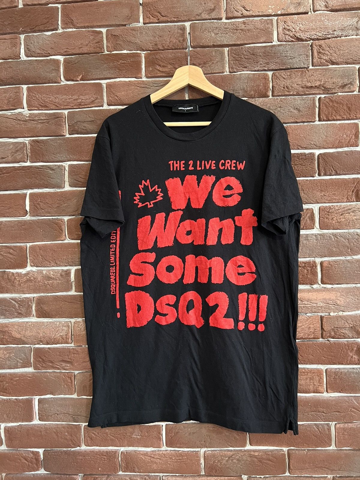 Dsquared2 Disquared2 We Want Some Logo Tshir L Designer Hype L Y2K Size US L / EU 52-54 / 3 - 1 Thumbnail