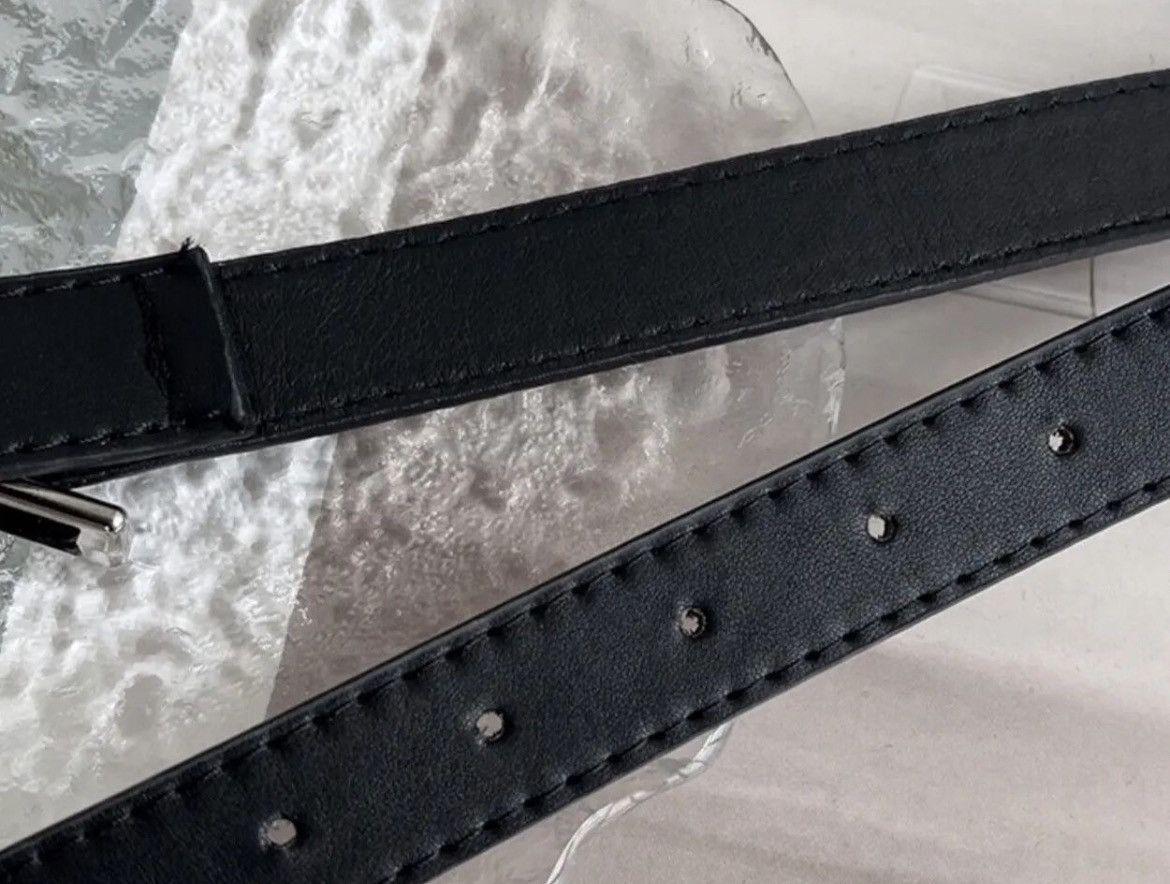 Japanese Brand × Vintage Retro black I LOVE YOU heart pu leather belt Size ONE SIZE - 5 Thumbnail