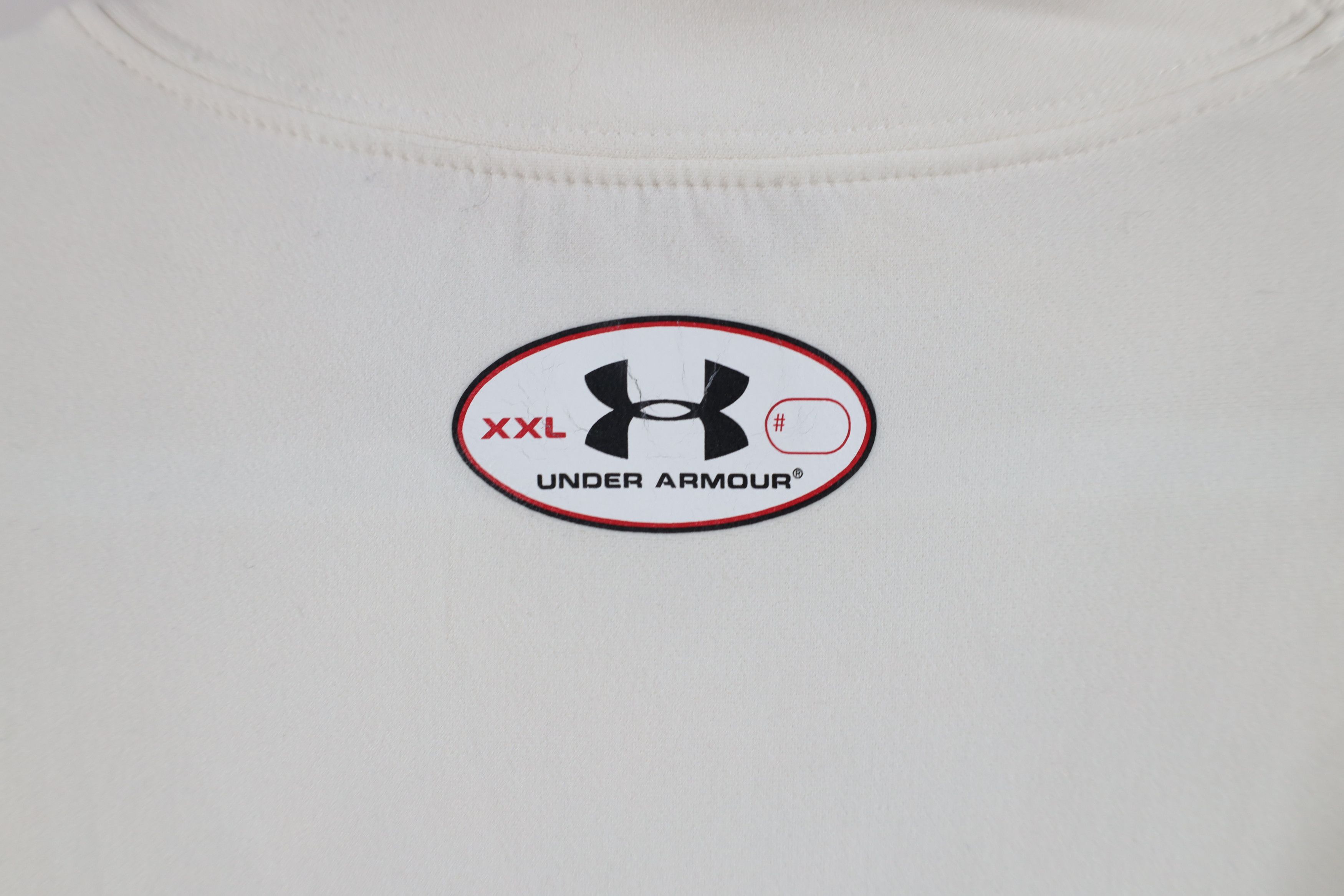 Under Armour × Vintage Under Armour ColdGear Compression Mock Neck T-Shirt White Size US XXL / EU 58 / 5 - 9 Thumbnail