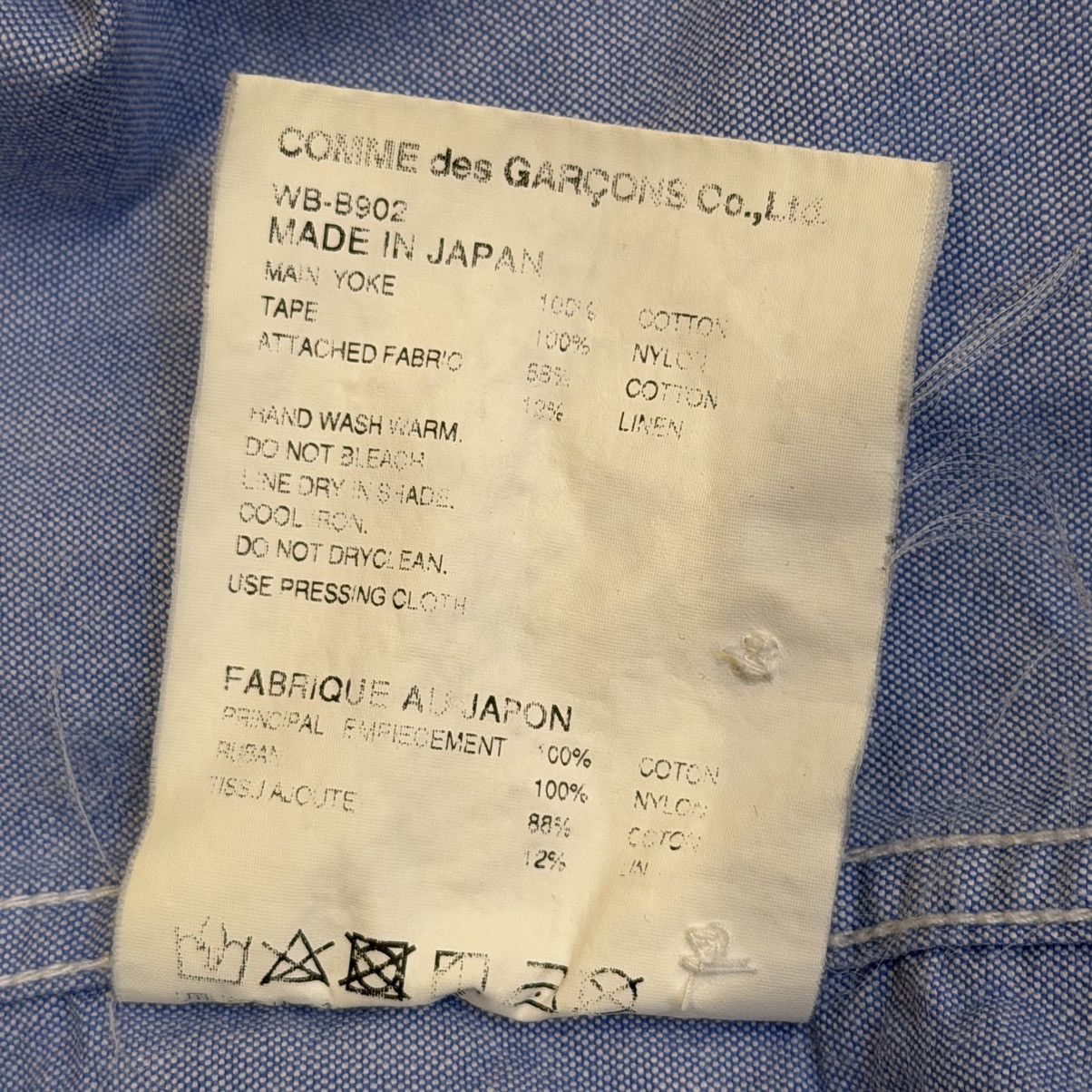 Comme des Garcons Junya Watanabe eye Patchwork Oxford Button Shirt Size US XS / EU 42 / 0 - 10 Thumbnail