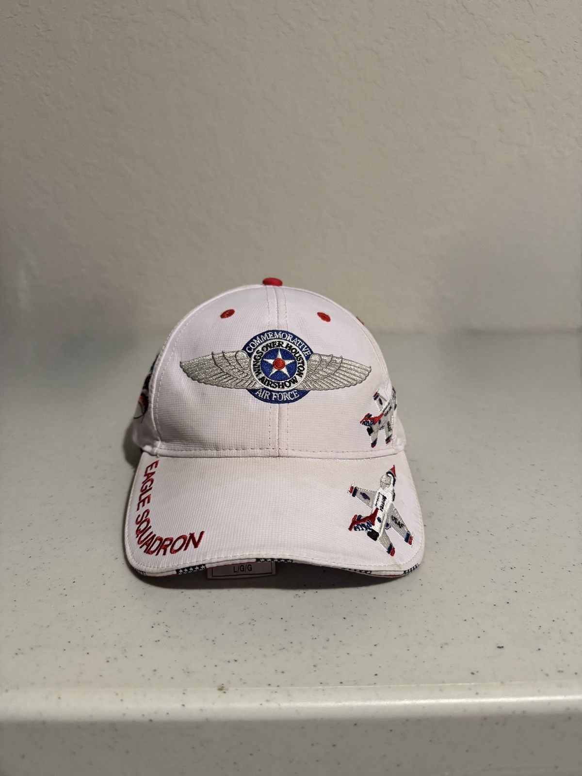 Other White and red Eagle Squadron cap Size ONE SIZE - 1 Thumbnail