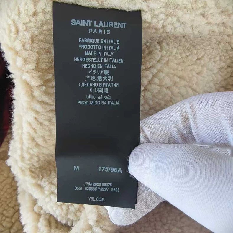 Saint Laurent Paris Saint laurent paris Red plaid jacket with lambswool lining Size US M / EU 48-50 / 2 - 4 Thumbnail
