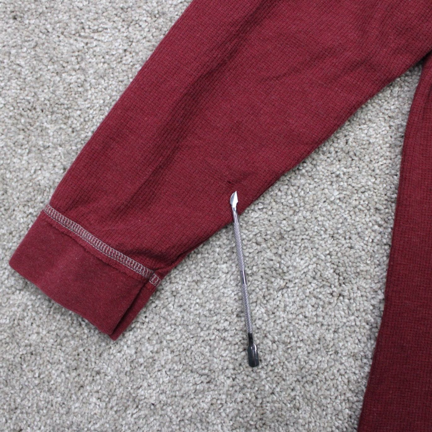 Tommy Bahama Tommy Bahama Henley Shirt Mens XL Red Pima Cotton/Polyester Stretch L/S Pullover Shirt Size US XL / EU 56 / 4 - 5 Thumbnail