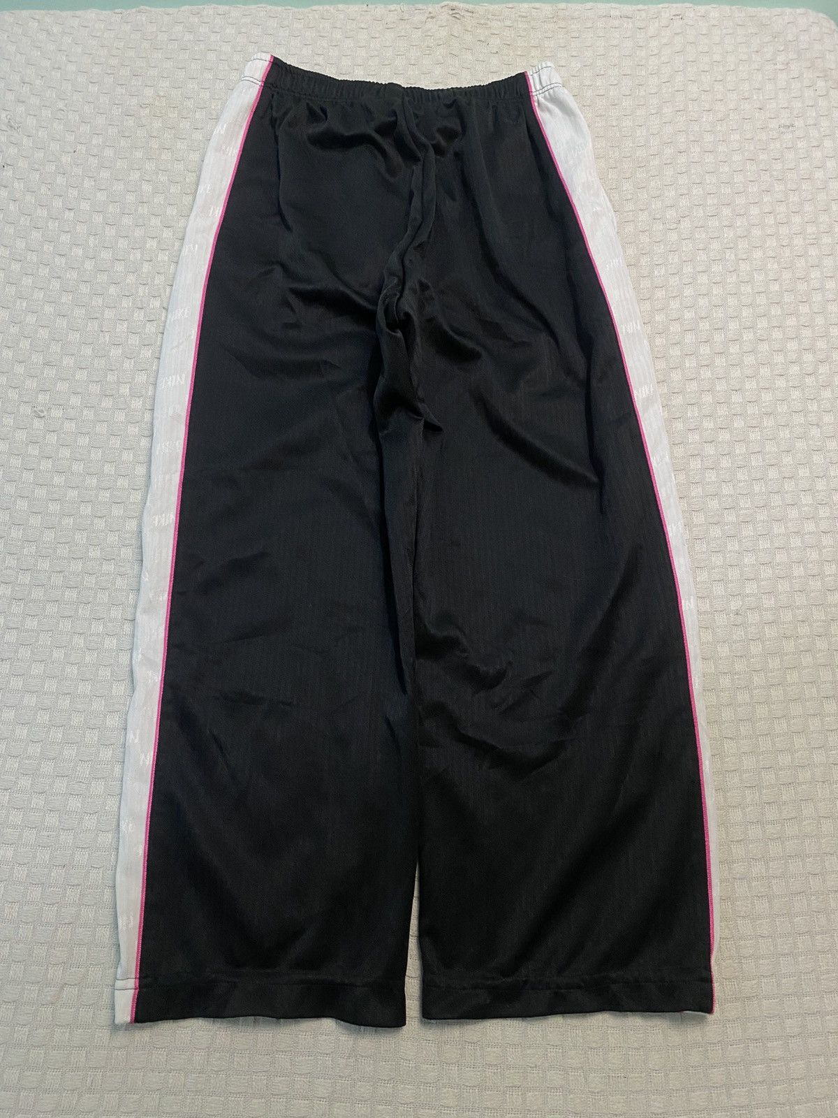 NOCTA × Nike 💥 VINTAGE NIKE 90S BAGGY WIDE LEG SWOOSH TRACK PANTS Y2K Size US 26 / EU 42 - 10 Thumbnail