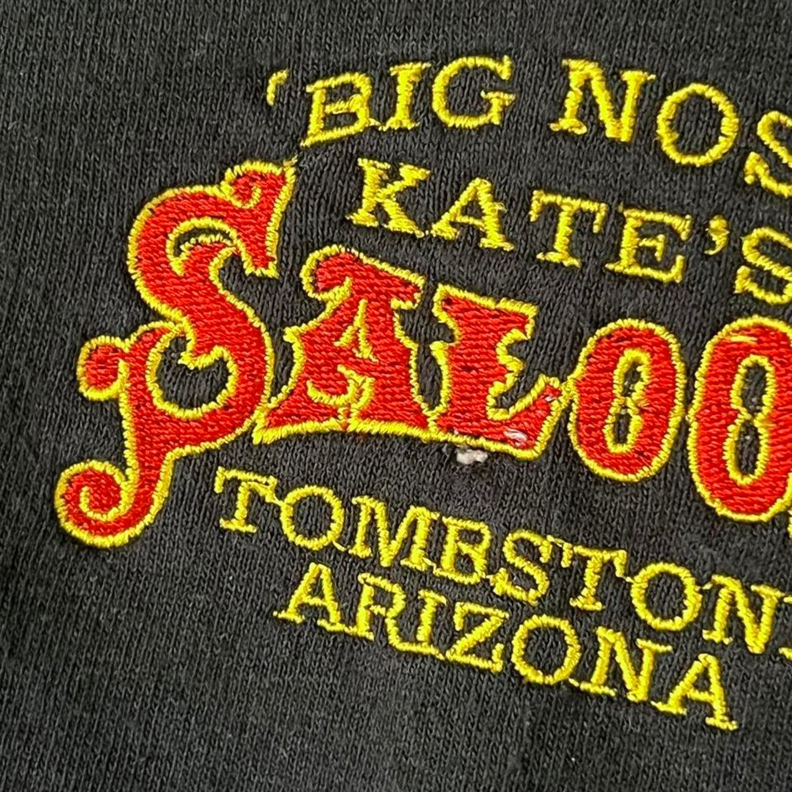 Fruit Of The Loom 00s Big Nose Kate's Saloon Tee | Tombstone Arizona Biker Bar Size US L / EU 52-54 / 3 - 5 Thumbnail