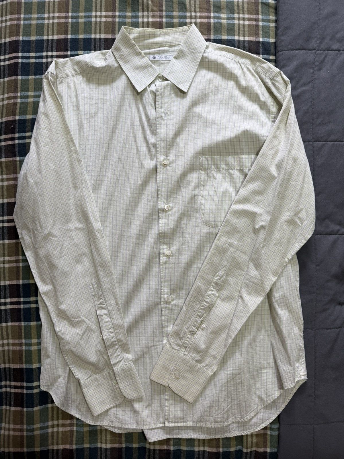 Loro Piana Loro Piana Light Green Shirt Size US L / EU 52-54 / 3 - 1 Thumbnail