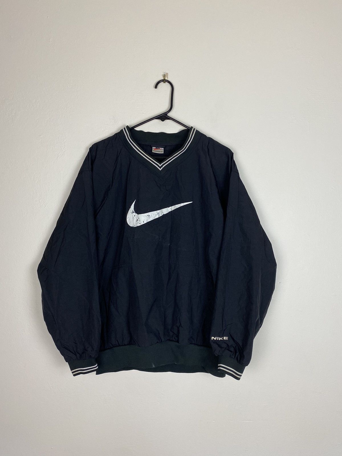 Nike Vintage 90’s Nike Swoosh Pullover Windbreaker Jacket Size US L / EU 52-54 / 3 - 1 Thumbnail