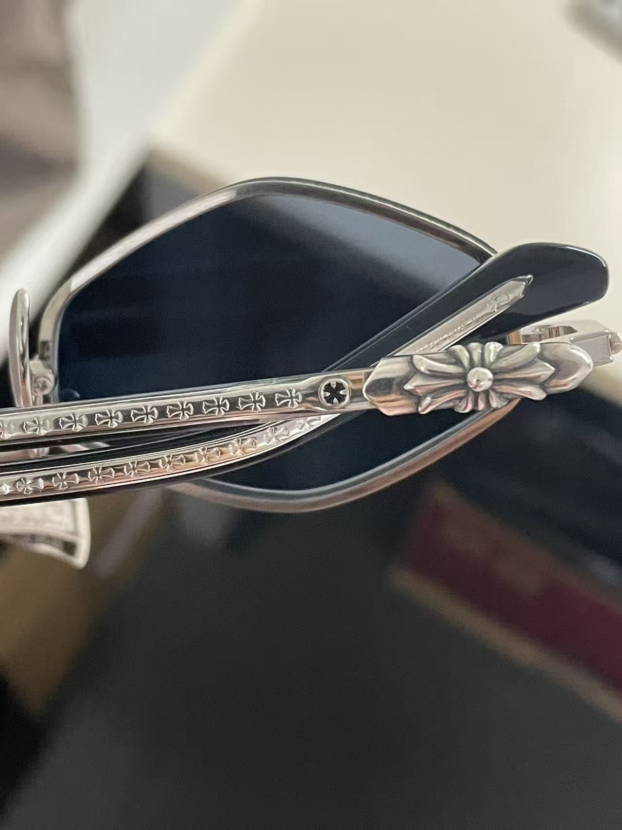Chrome Hearts Chrome Hearts NIP SLIP BA/BK-P Sunglasses Size ONE SIZE - 7 Thumbnail