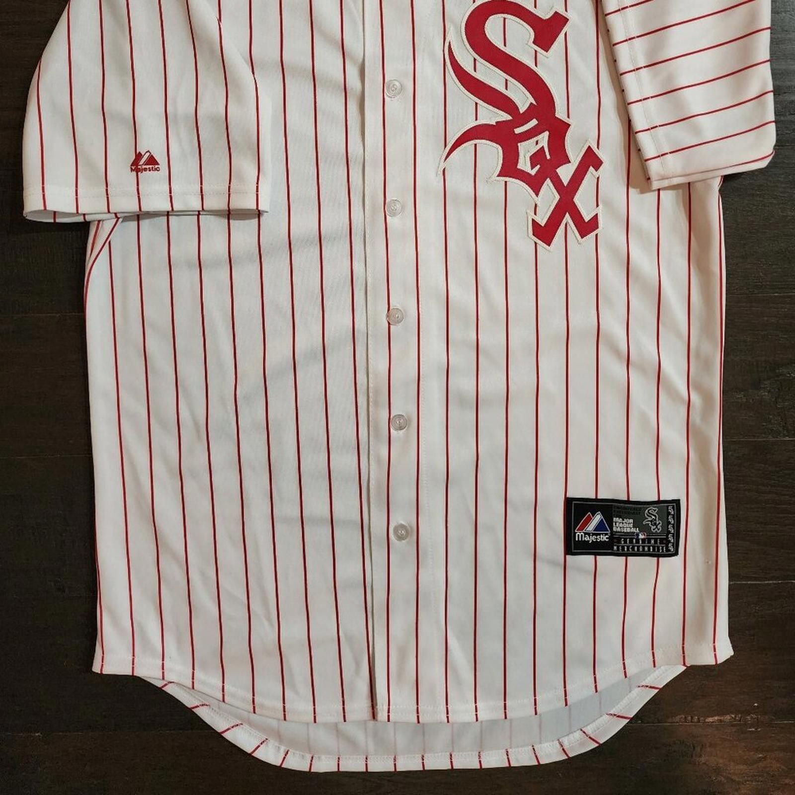 Majestic Vintage Red Sox white jersey No name or number ajestic Sz M Size US M / EU 48-50 / 2 - 2 Thumbnail