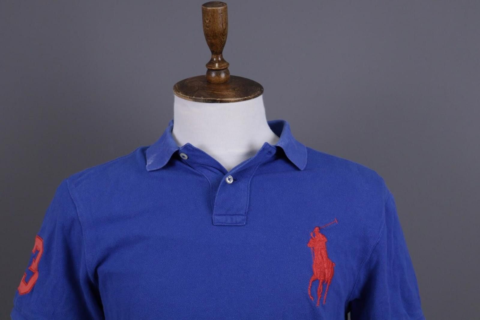 Polo Ralph Lauren Polo Ralph Lauren Blue Rugbly #3 Big Sport Polo Shirt Size L Size US L / EU 52-54 / 3 - 3 Thumbnail