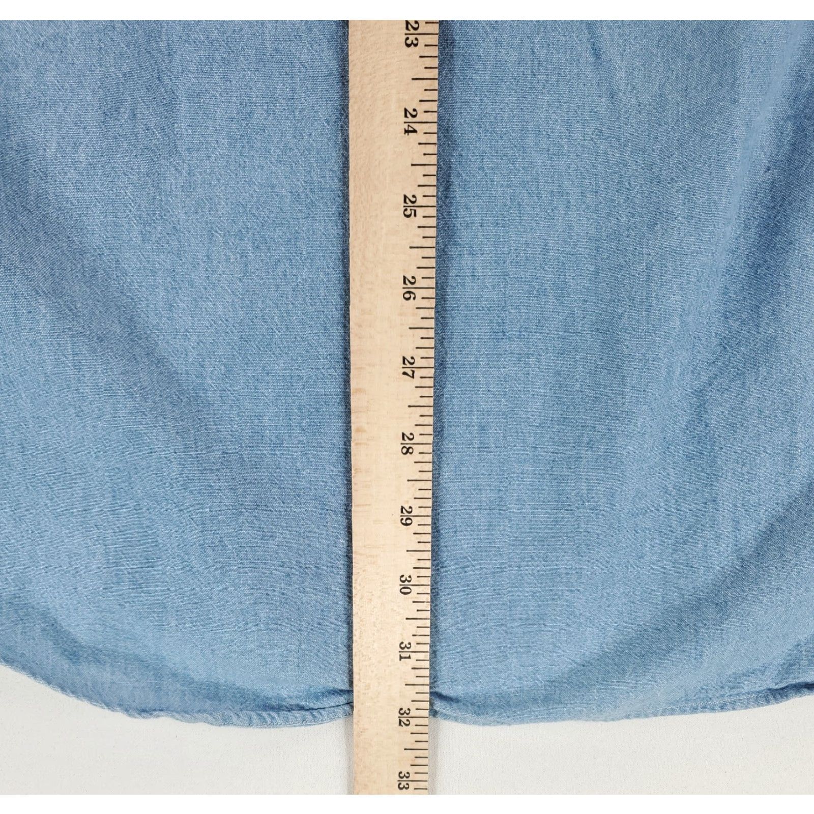 Ralph Lauren Ralph Lauren Shirt Chambray Button Down Blue Flesh Pony Mens XL Blue Long Sleeve Regular Size XL Mens Size US XL / EU 56 / 4 - 6 Thumbnail