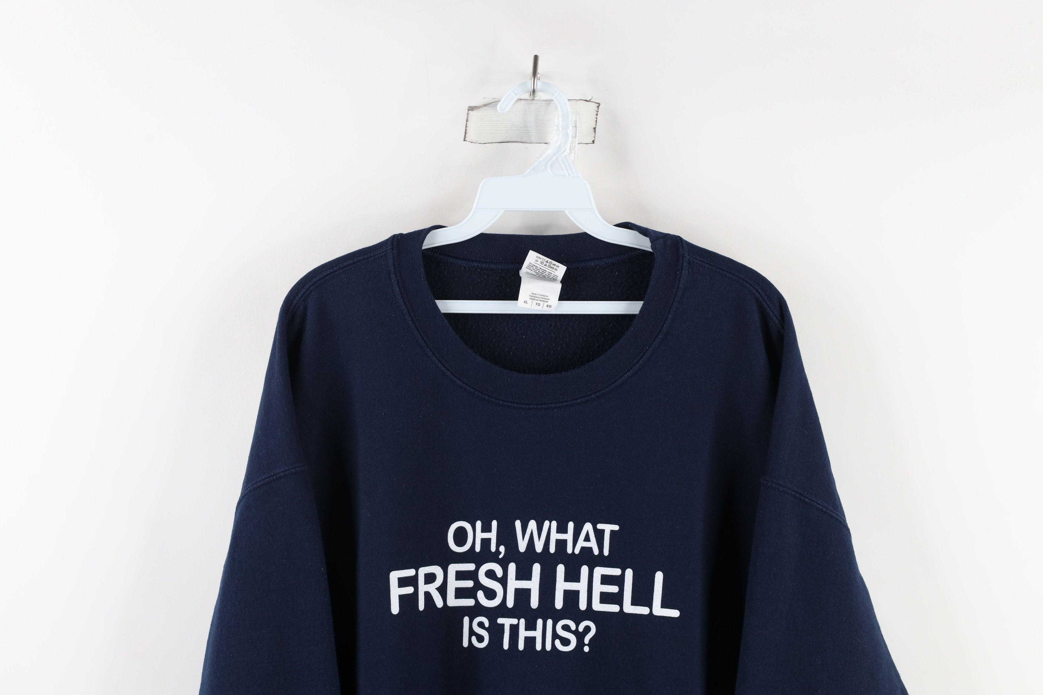 Vintage Vintage 90s Parker Oh What Fresh Hell Is This Sweatshirt Size US XL / EU 56 / 4 - 2 Thumbnail