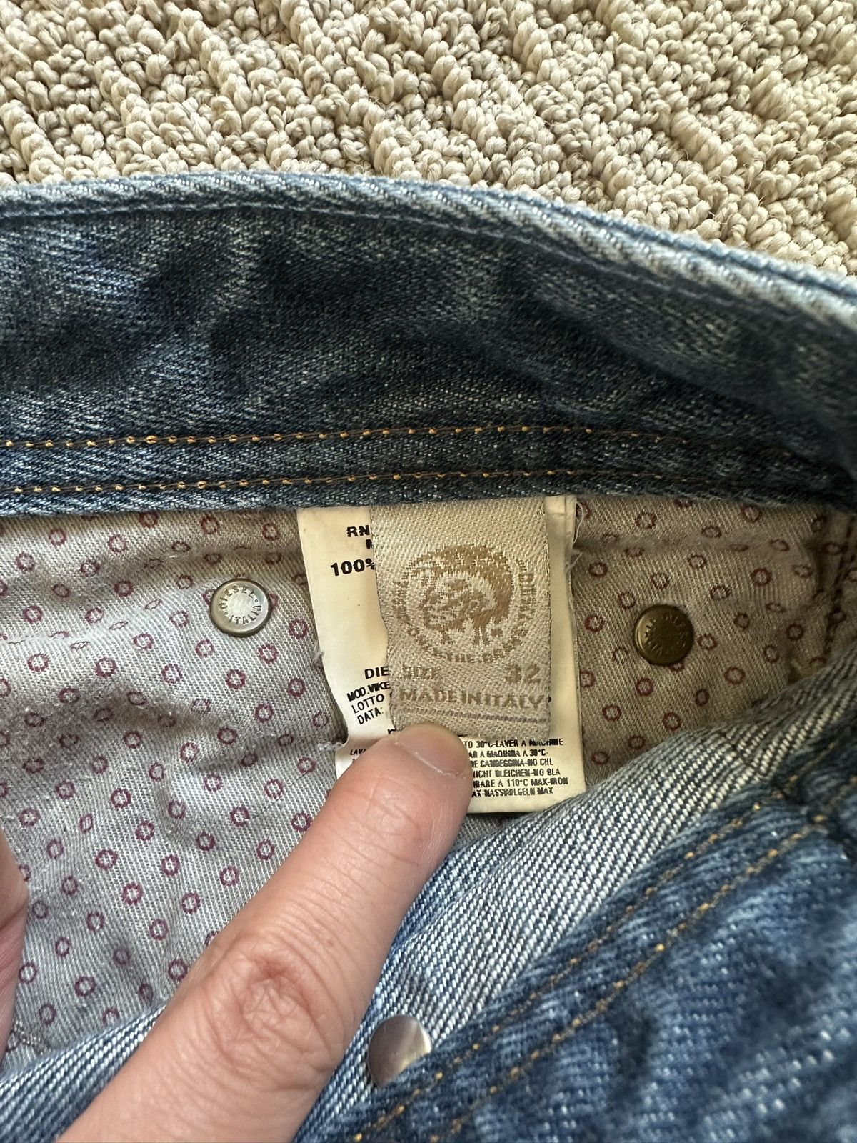 Diesel Vintage Diesel Viker Jeans Blue Cotton Denim 31x32 Size US 32 / EU 48 - 6 Thumbnail