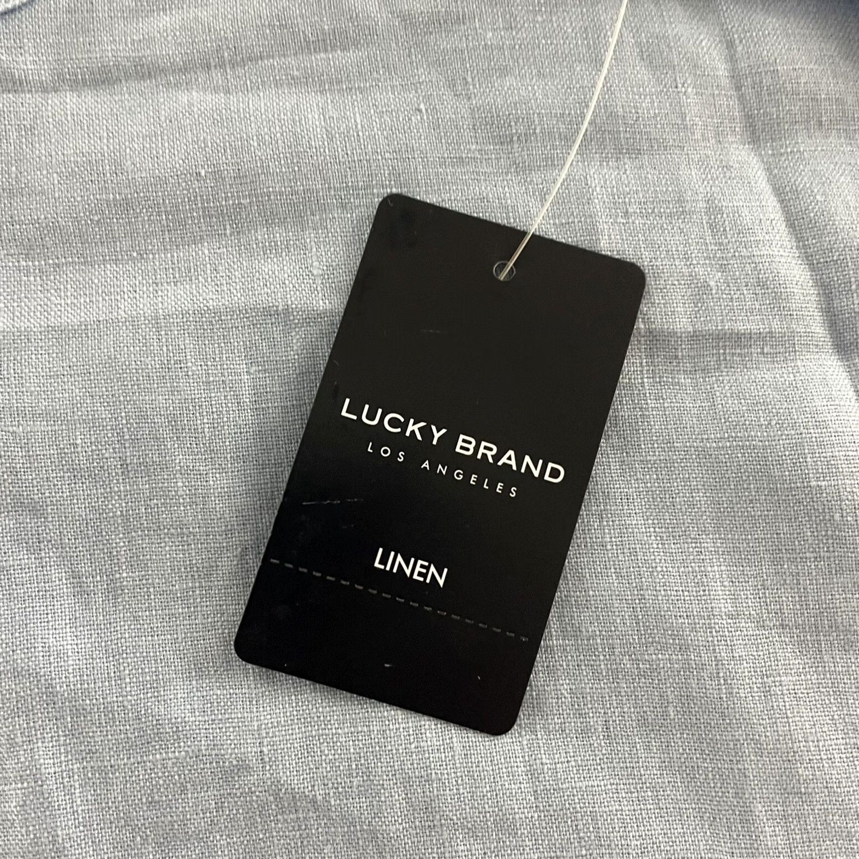 Lucky Brand Lucky Brand Linen Shirt Blue 2XL Short Sleeve Button-Up Men’s Regular Fit Size US XXL / EU 58 / 5 - 4 Thumbnail