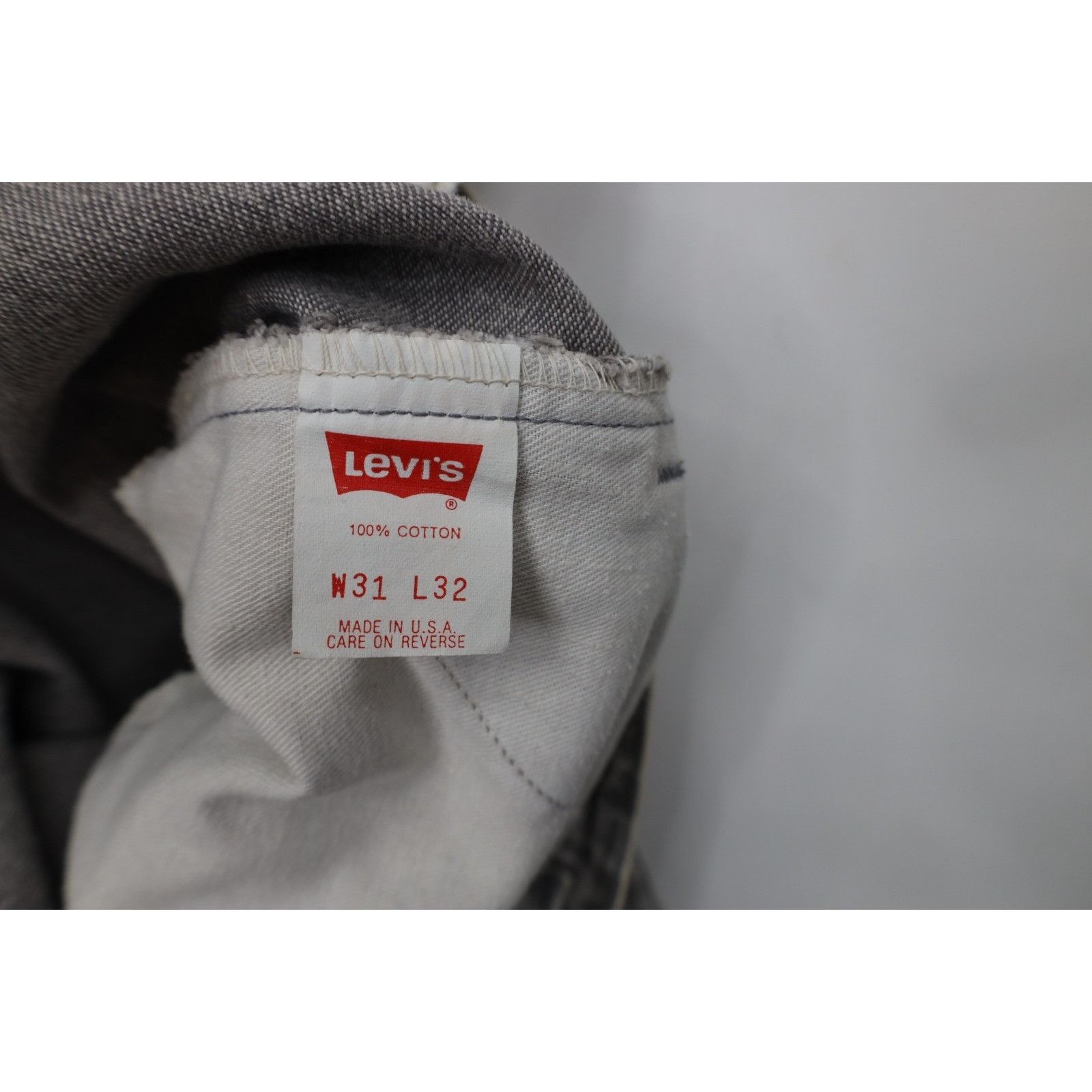 Levi's Deadstock Vintage 80s Levis Whitewashed Acid Wash Jeans Size US 31 - 8 Thumbnail