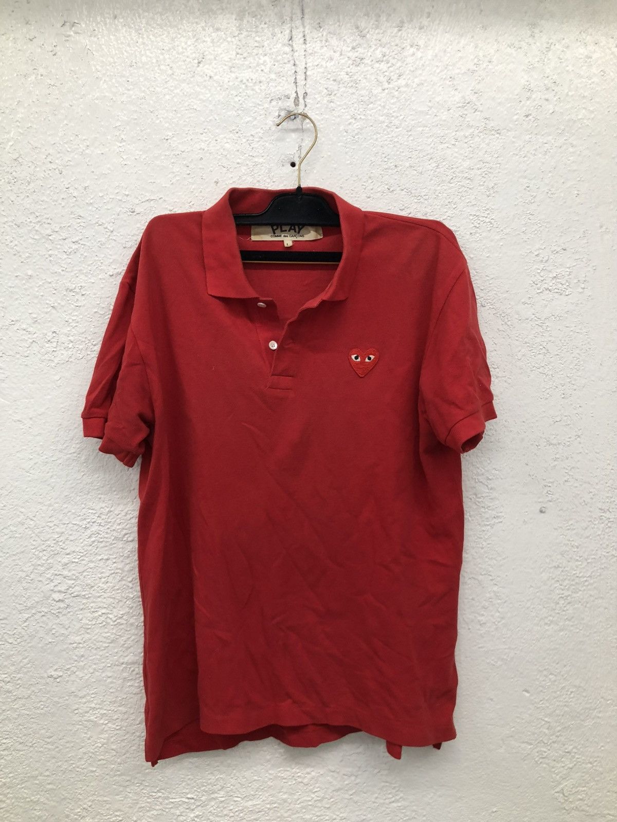 Comme des Garcons PLAY Comme Des Garçons PLAY red Polo size L F3 Size US L / EU 52-54 / 3 - 1 Thumbnail