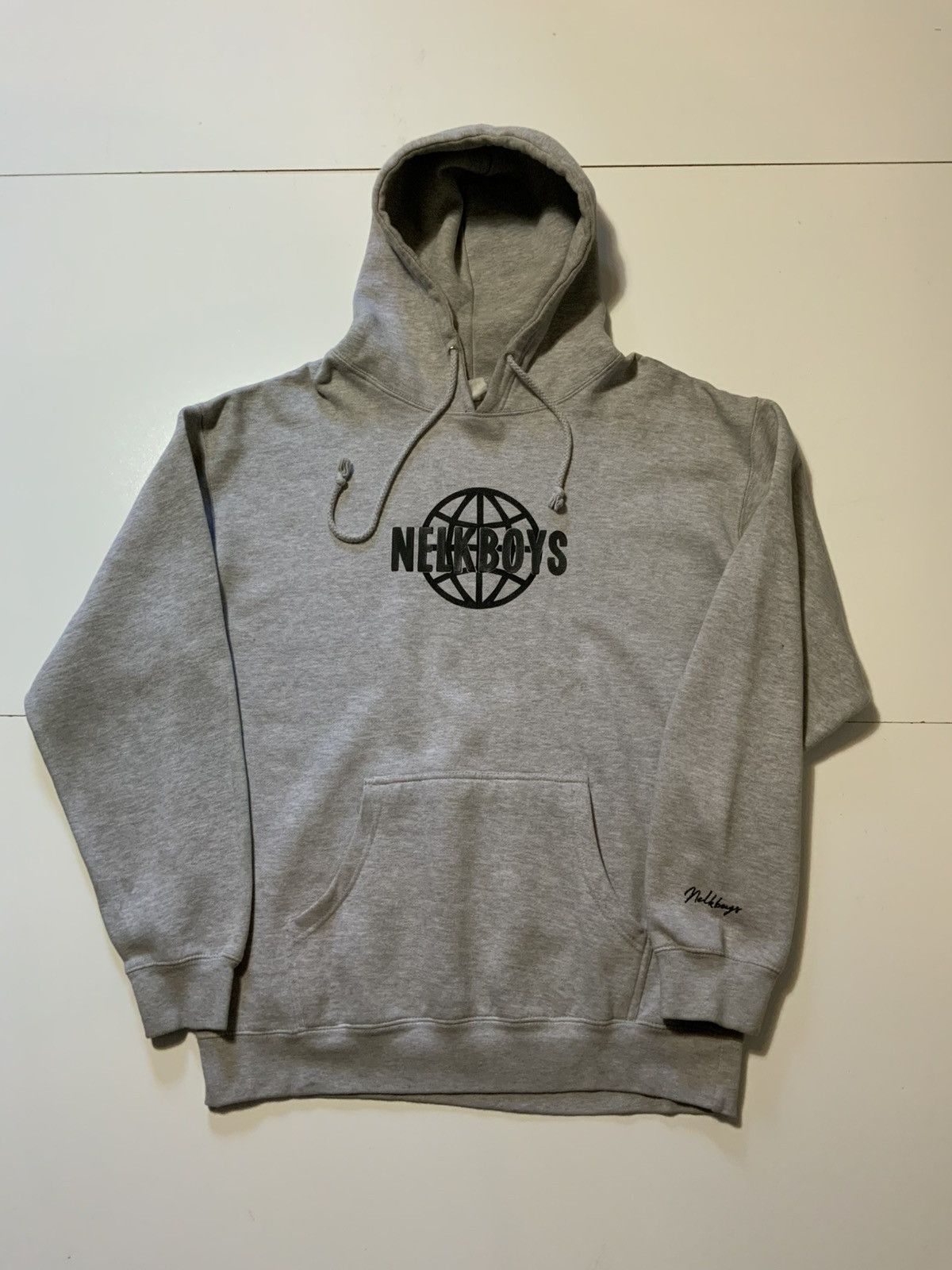 Full Send Nelk Boys Globe Puff Print YouTube Vlog Pullover Hoodie Size US L / EU 52-54 / 3 - 2 Thumbnail