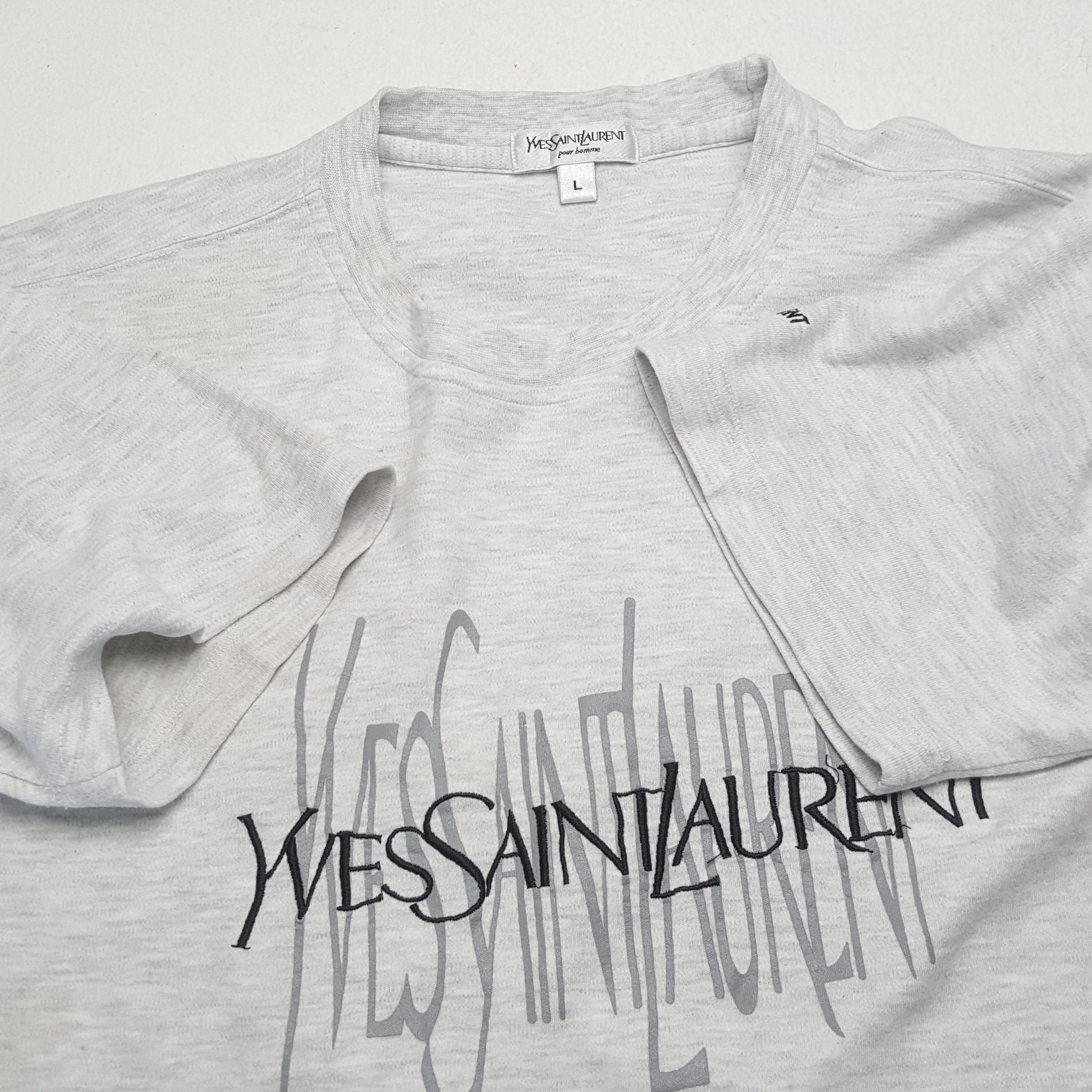 Vintage × Yves Saint Laurent Vintage YVES SAINT LAURENT Italian Fashion Brand T-Shirts Size US L / EU 52-54 / 3 - 7 Thumbnail