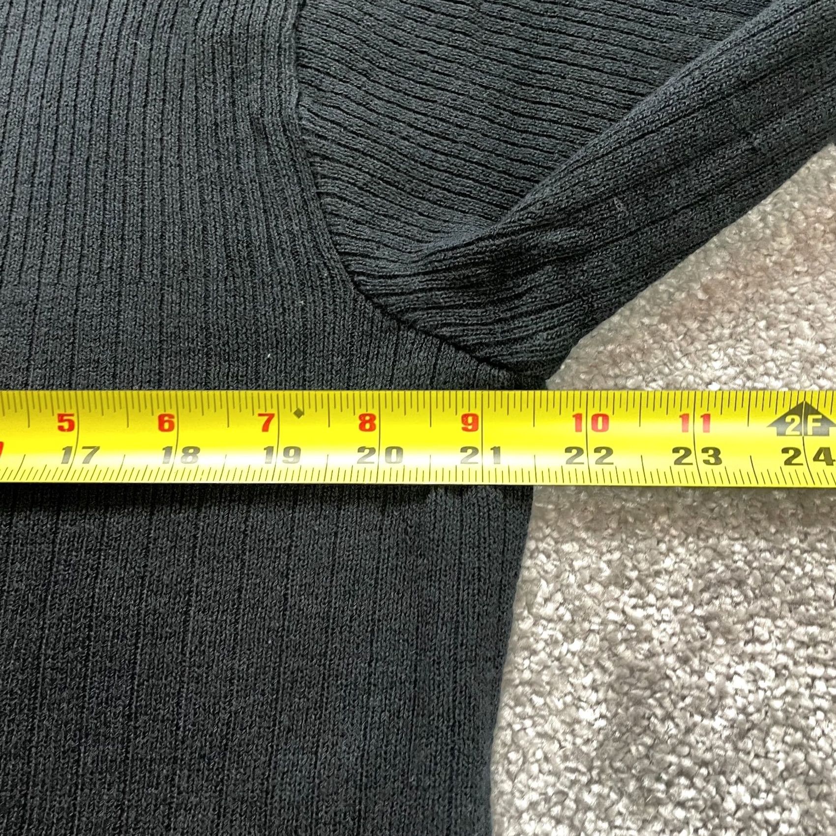 Vintage VINTAGE Unbranded Sweater Womens Large Black Crew Neck Ribbed Pullover Sweatshirt Ladies Size L / US 10 / IT 46 - 5 Thumbnail