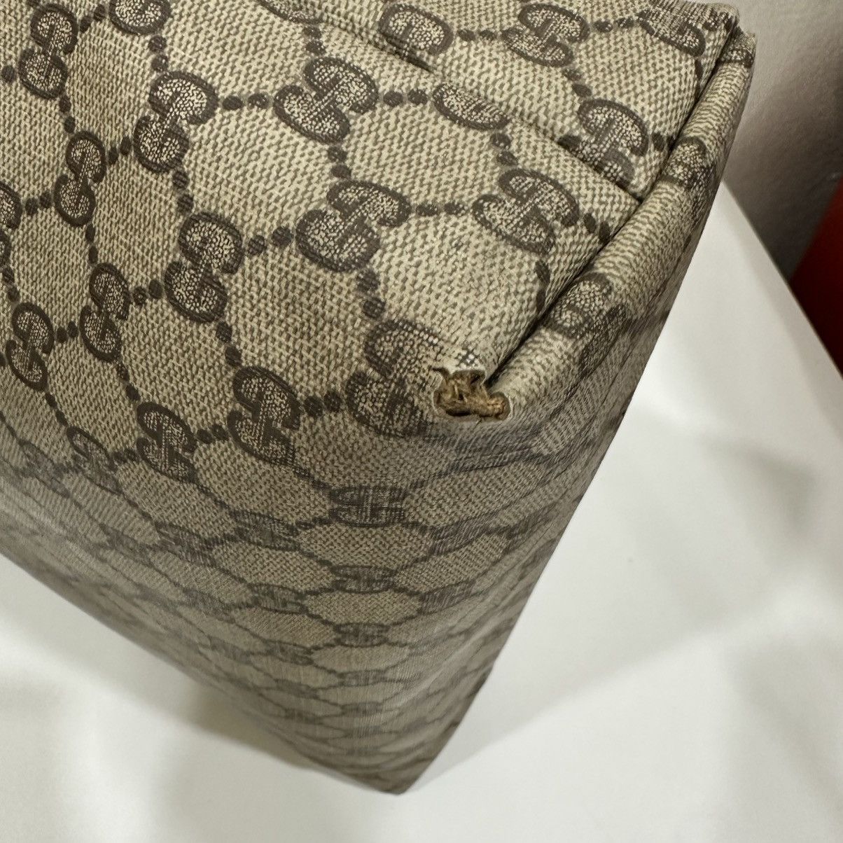 Gucci GUCCI VINTAGE WEB SHEERY LINE TOTE BAG 31 Size ONE SIZE - 9 Thumbnail
