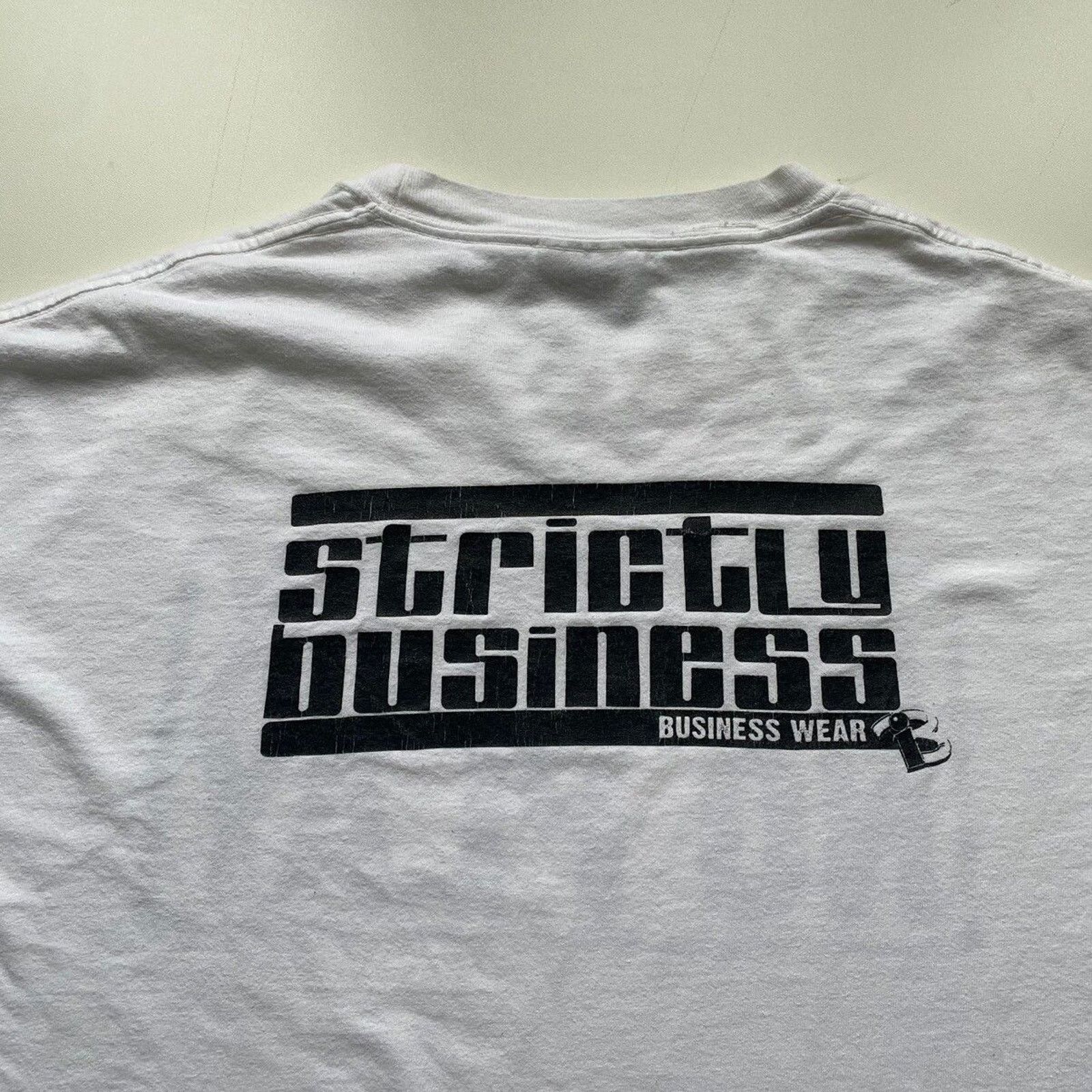 Hanes Vintage Y2K All Work No Play Strictly Business T Shirt XL Size US XL / EU 56 / 4 - 4 Thumbnail