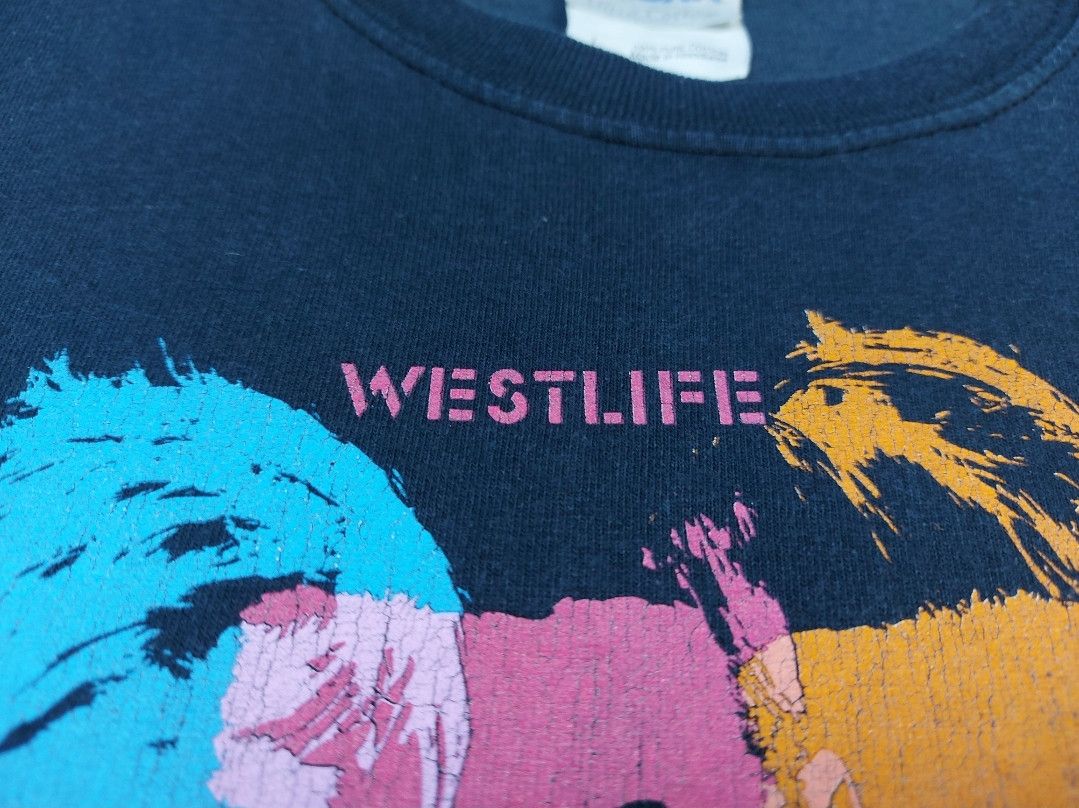 Band Tees × Vintage Vintage WestLife 2007 The Love Tour Bluenet Double-Sided TEE Size US S / EU 44-46 / 1 - 7 Thumbnail