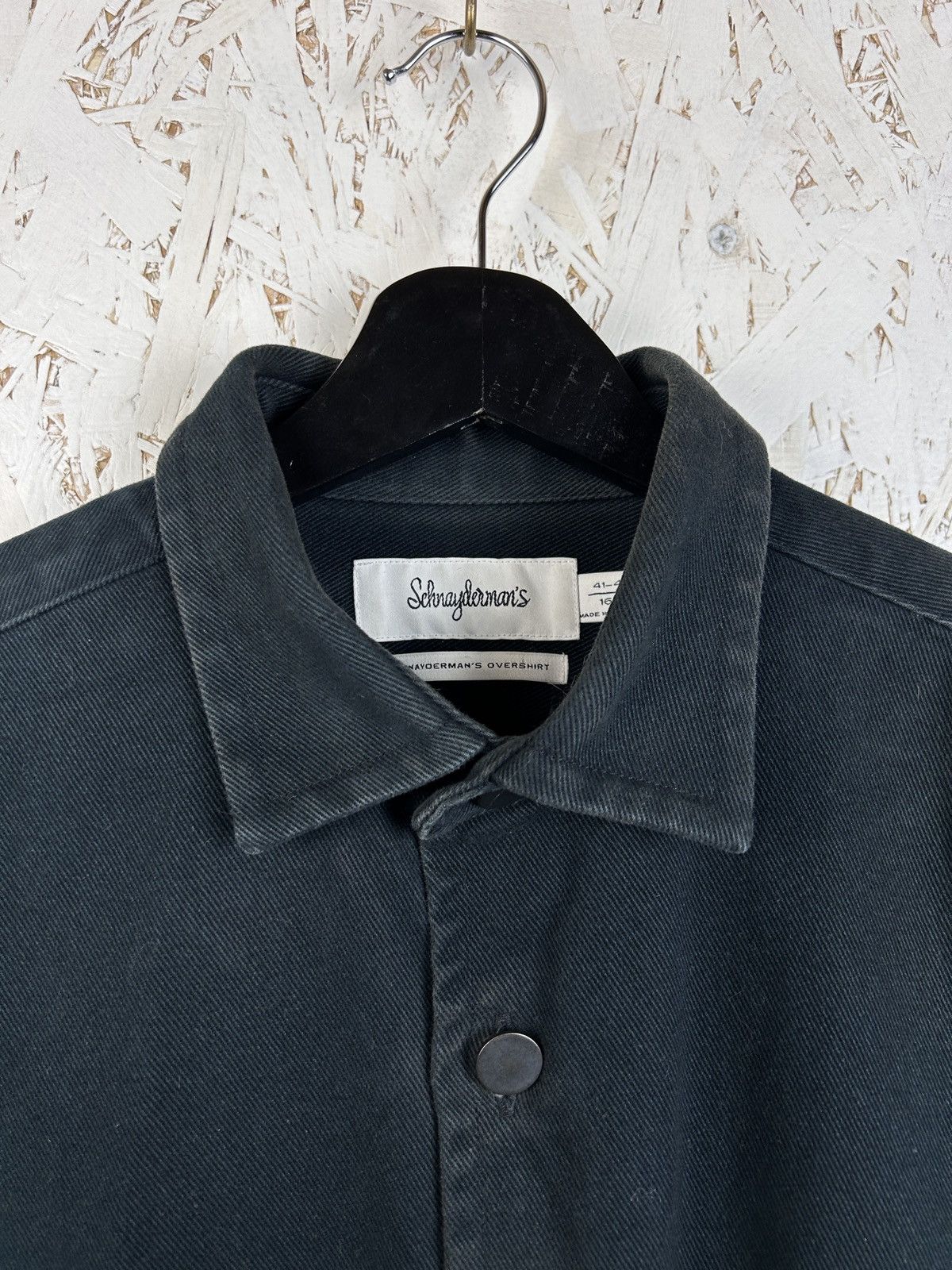 Schnaydermans Schnaydermans Overdyed Overshirt Grey Size L Size US L / EU 52-54 / 3 - 2 Thumbnail
