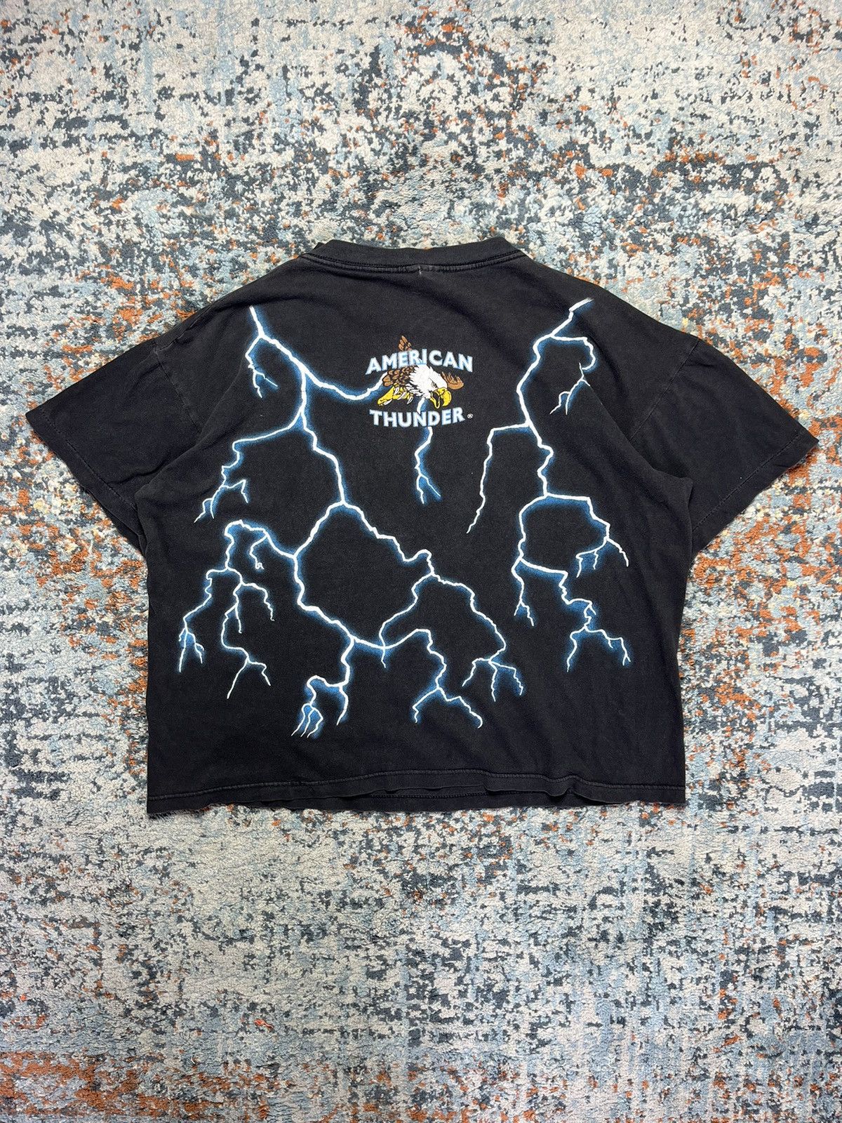 Vintage Vintage 90s American Thunder all over print graphic tee Size US XL / EU 56 / 4 - 2 Thumbnail