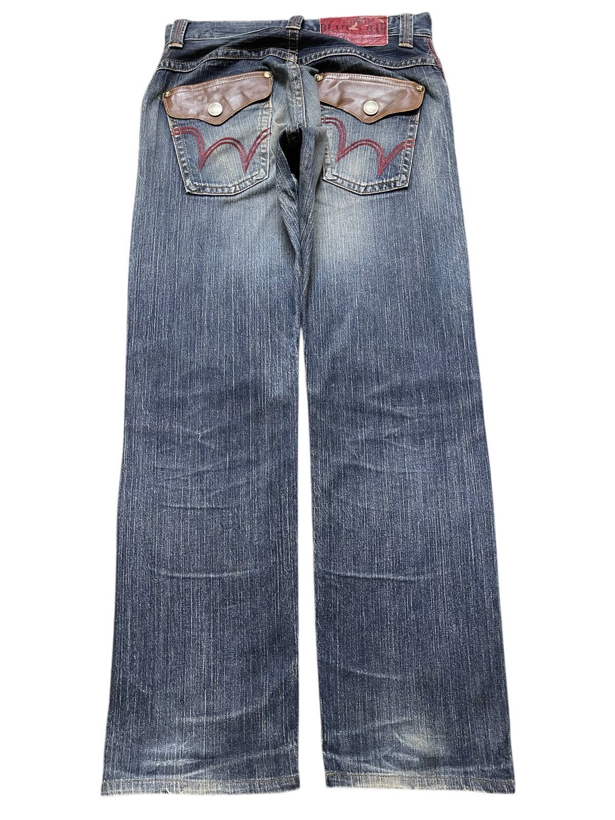 Edwin Vintage Edwin Blue Trip Blue Faded Wash Distressed Loose Fit Size US 30 / EU 46 - 2 Thumbnail