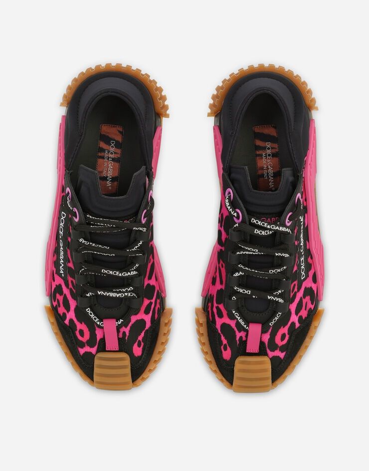Dolce & Gabbana o1y0925 Logo Low-Top Sneakers in Fuchsia/Black Size US 5 / IT 35 - 4 Thumbnail