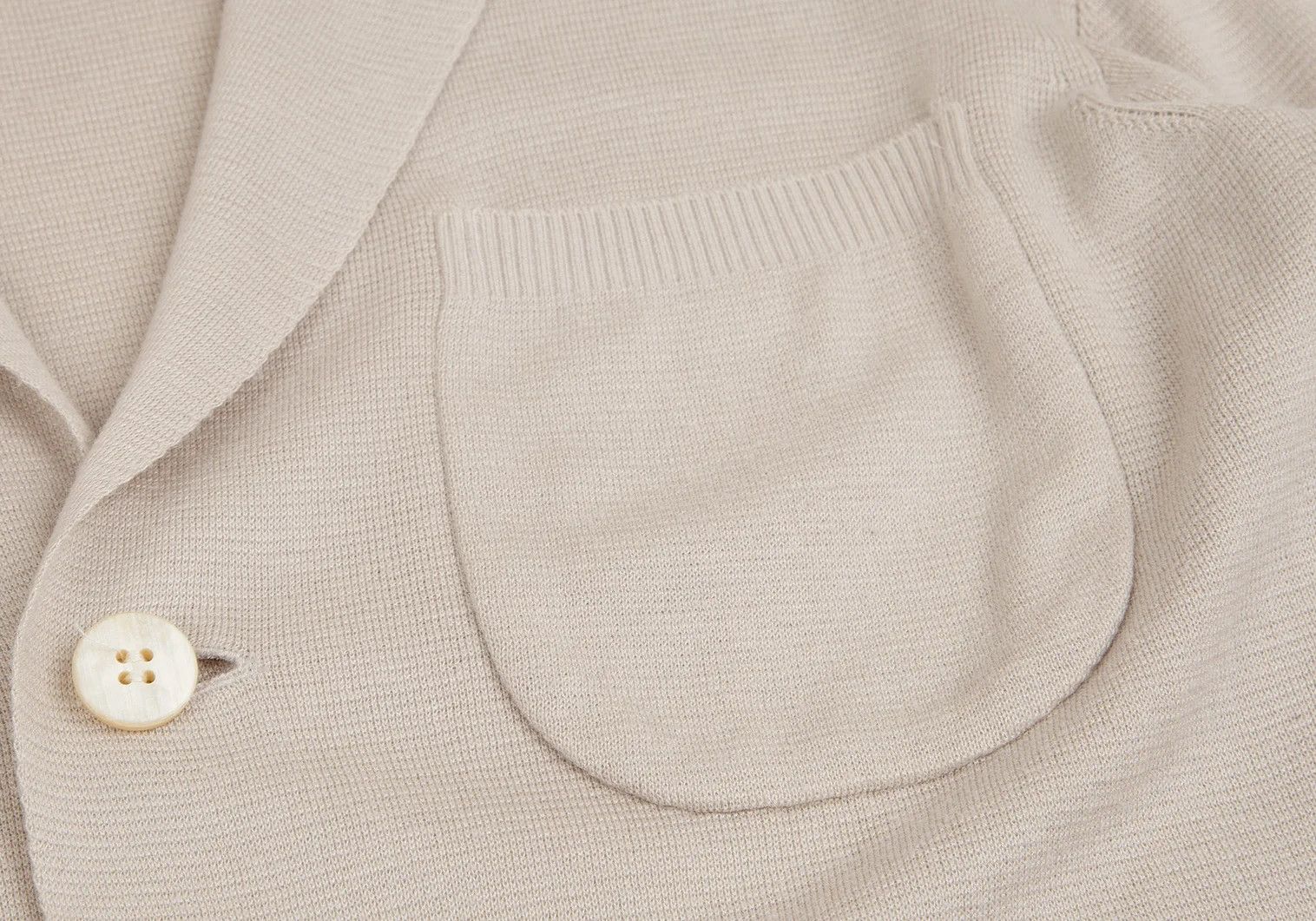 Issey Miyake Acrylic Linen Knit Jacket in Beige 2 Size US M / EU 48-50 / 2 - 3 Thumbnail
