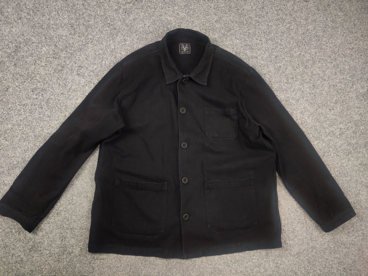 Vintage Vintage French Chore Moleskin Wolf Clothing Worker Jacket Size US XL / EU 56 / 4 - 10 Thumbnail