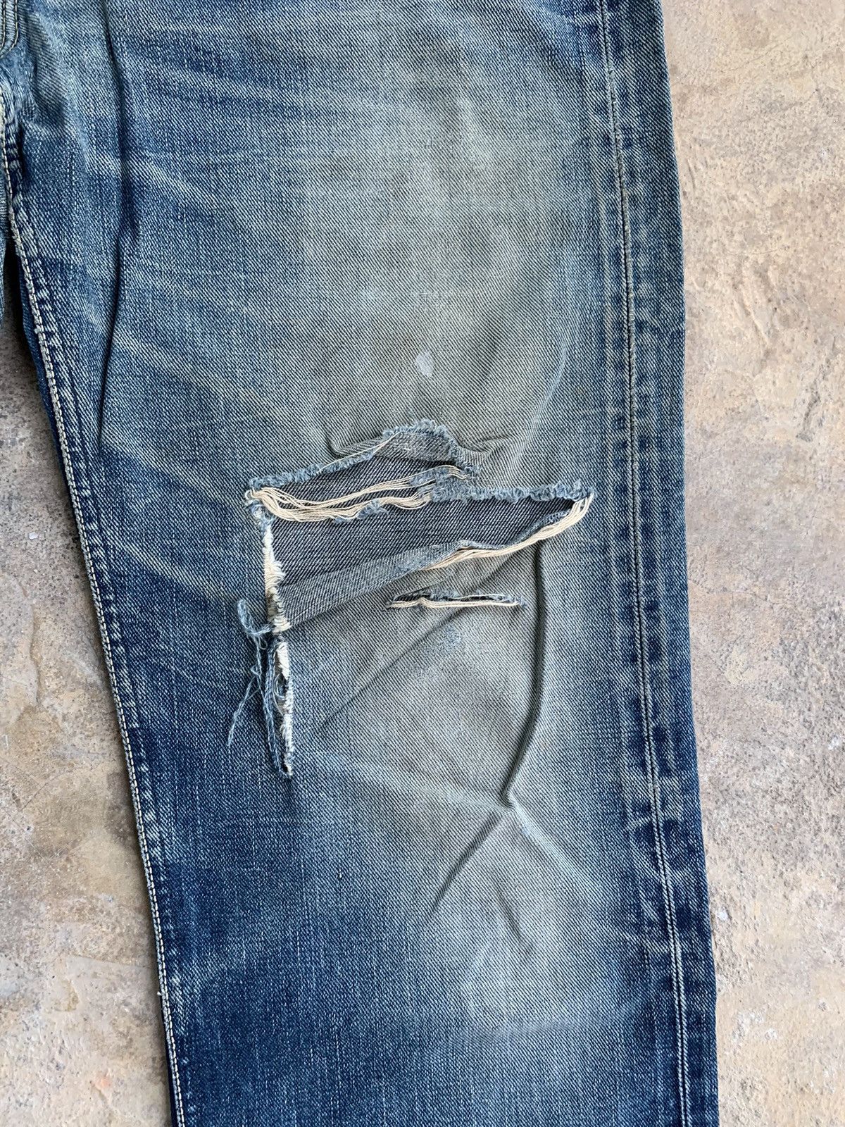 Lee Vintage Lee Raiders Selvedge Rusty Distressed Denim Size US 32 / EU 48 - 6 Thumbnail