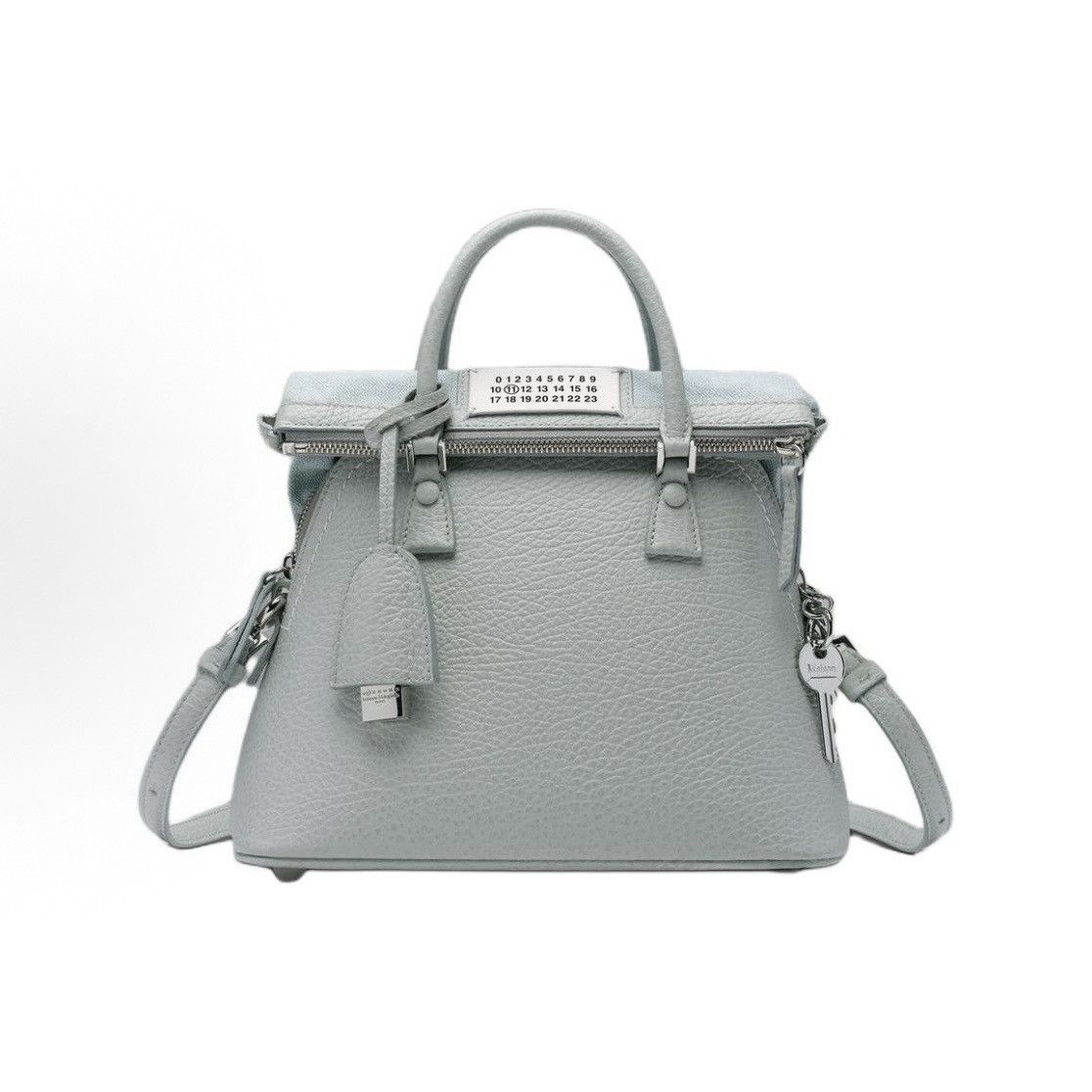Maison Margiela NWT 5AC Classique Mini Bag Dusty Blue Pebbled Leather Size ONE SIZE - 1 Thumbnail