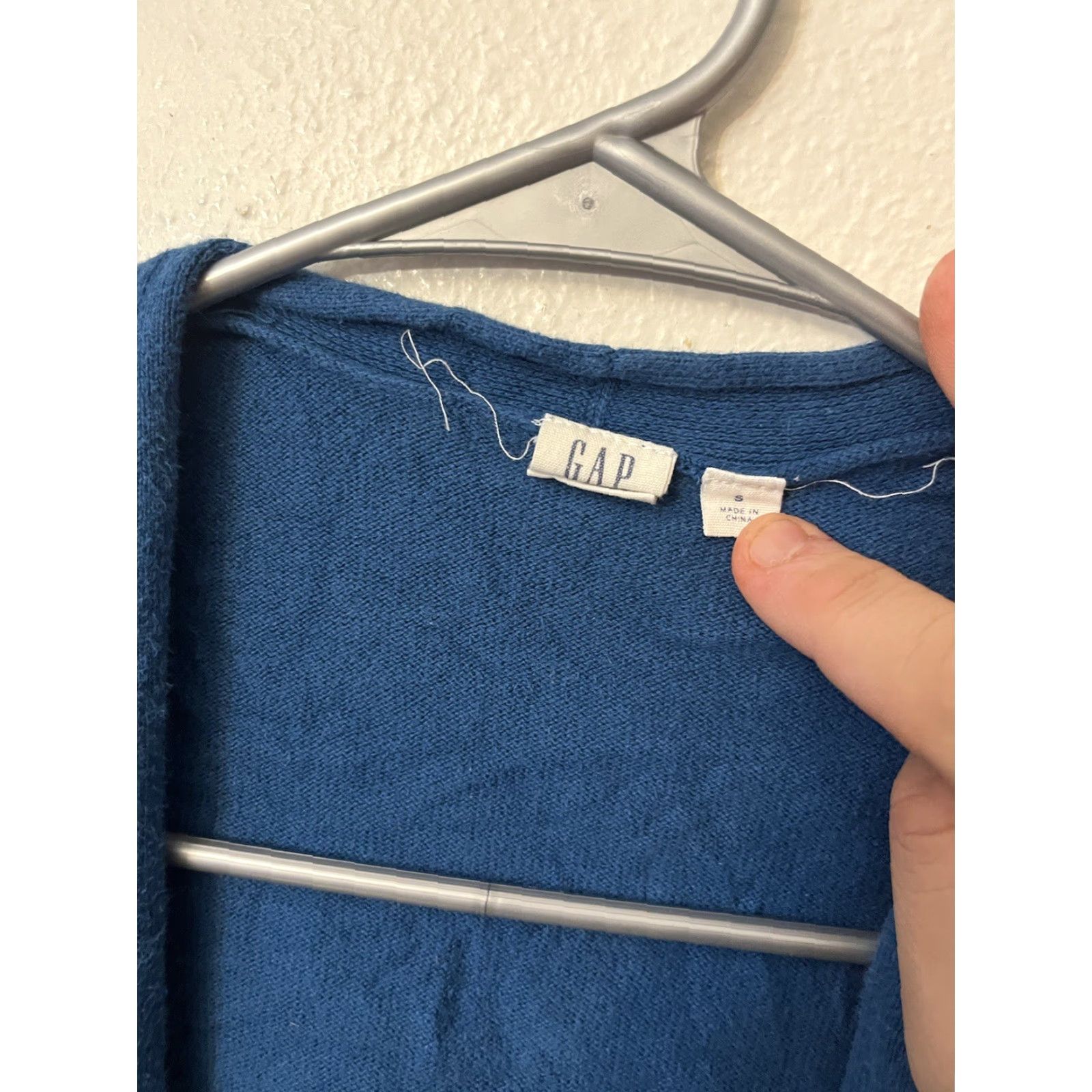 Gap Gap Cardigan Women's Short Sleeve Open Front Knit Blue Solid S Size S / US 4 / IT 40 - 3 Thumbnail