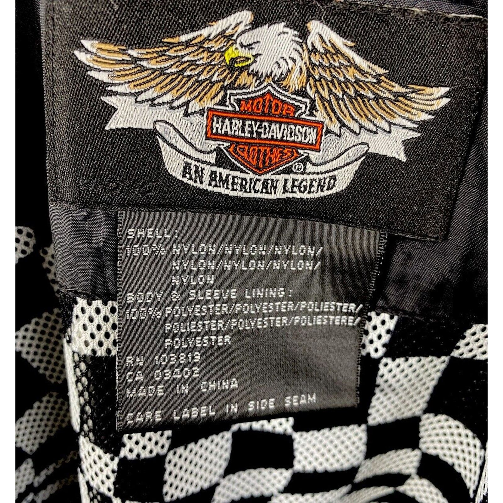 Harley Davidson Harley Davidson Full Zip Black Hooded Windbreaker Jacket-M Size M / US 6-8 / IT 42-44 - 8 Thumbnail