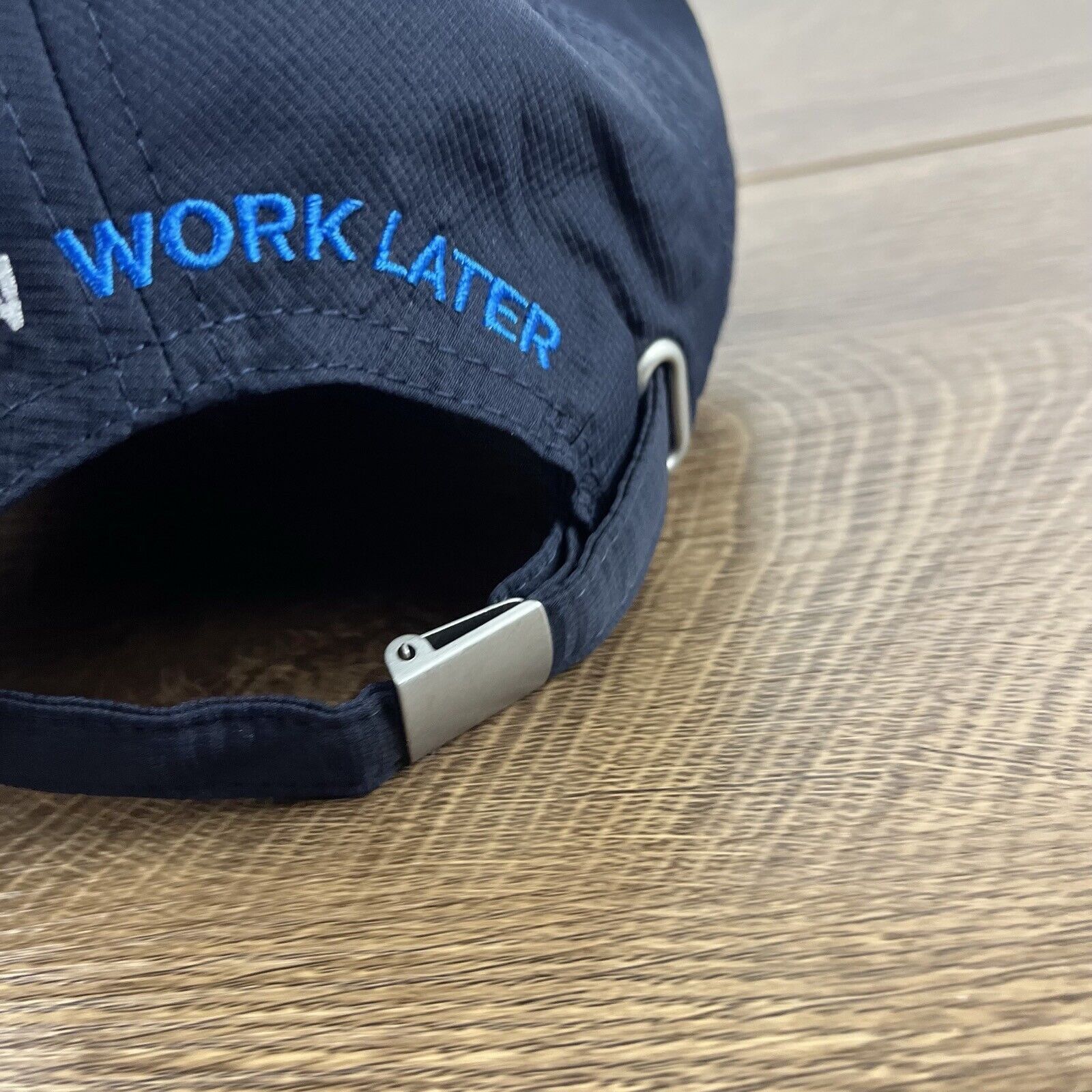 Other Golf Now Hat Golf Now Work Later Hat Blue Cap Adjustable Blu Size ONE SIZE - 10 Thumbnail
