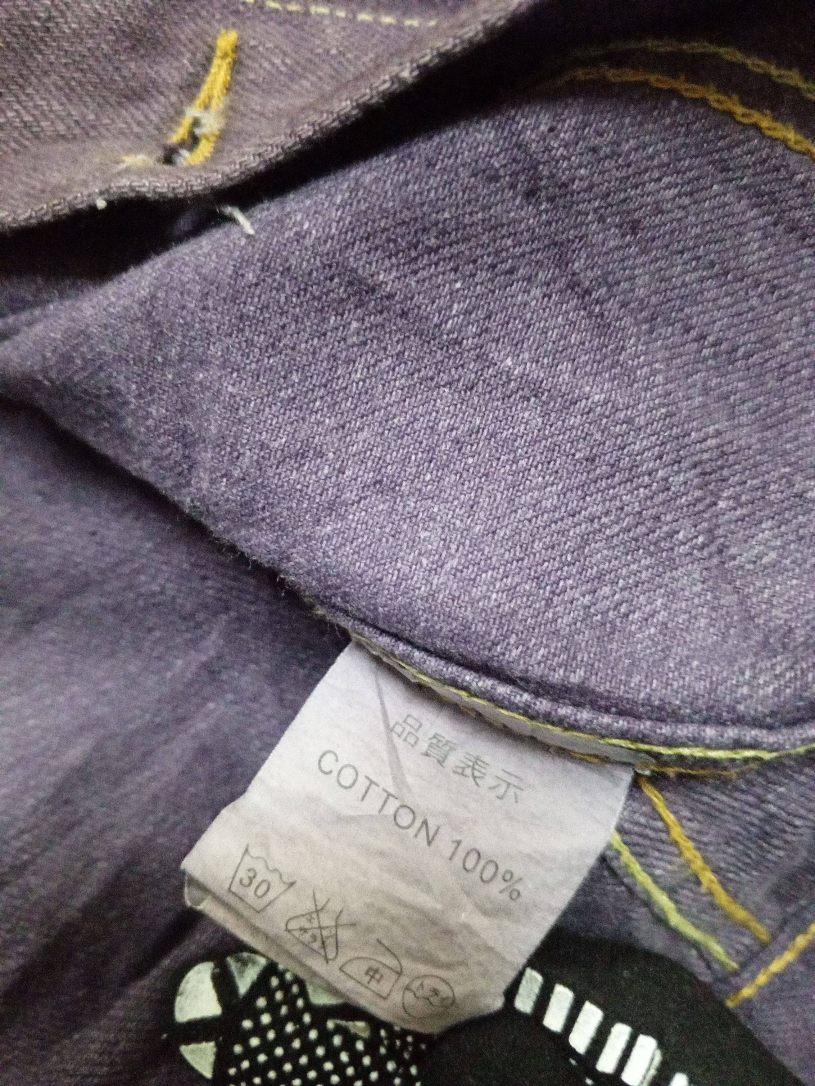 Japanese Brand DENIM JACKET FADED PURPLE COLOR Size US L / EU 52-54 / 3 - 12 Thumbnail