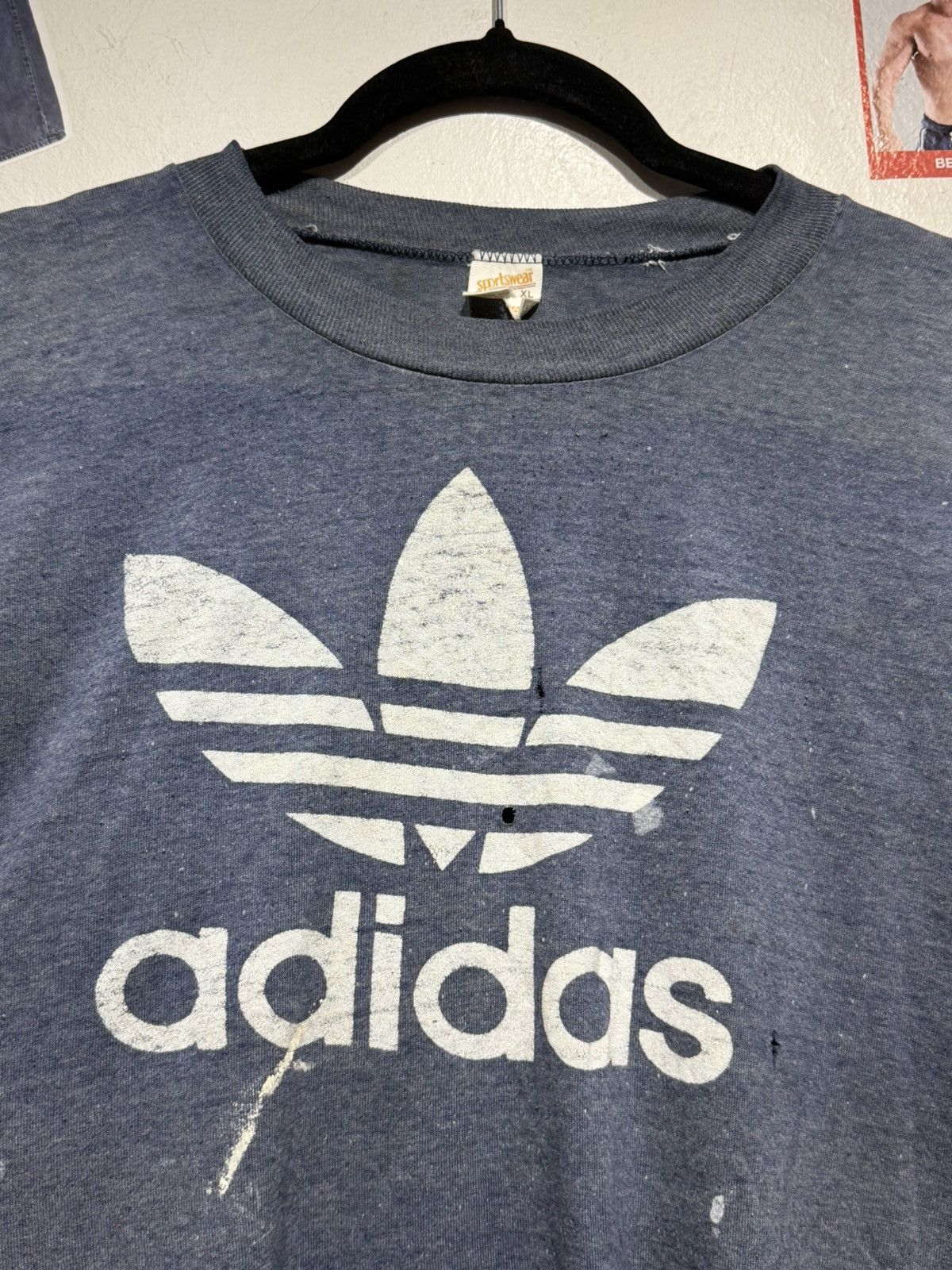 Adidas 1970s Adidas logo tee Size US XL / EU 56 / 4 - 5 Thumbnail