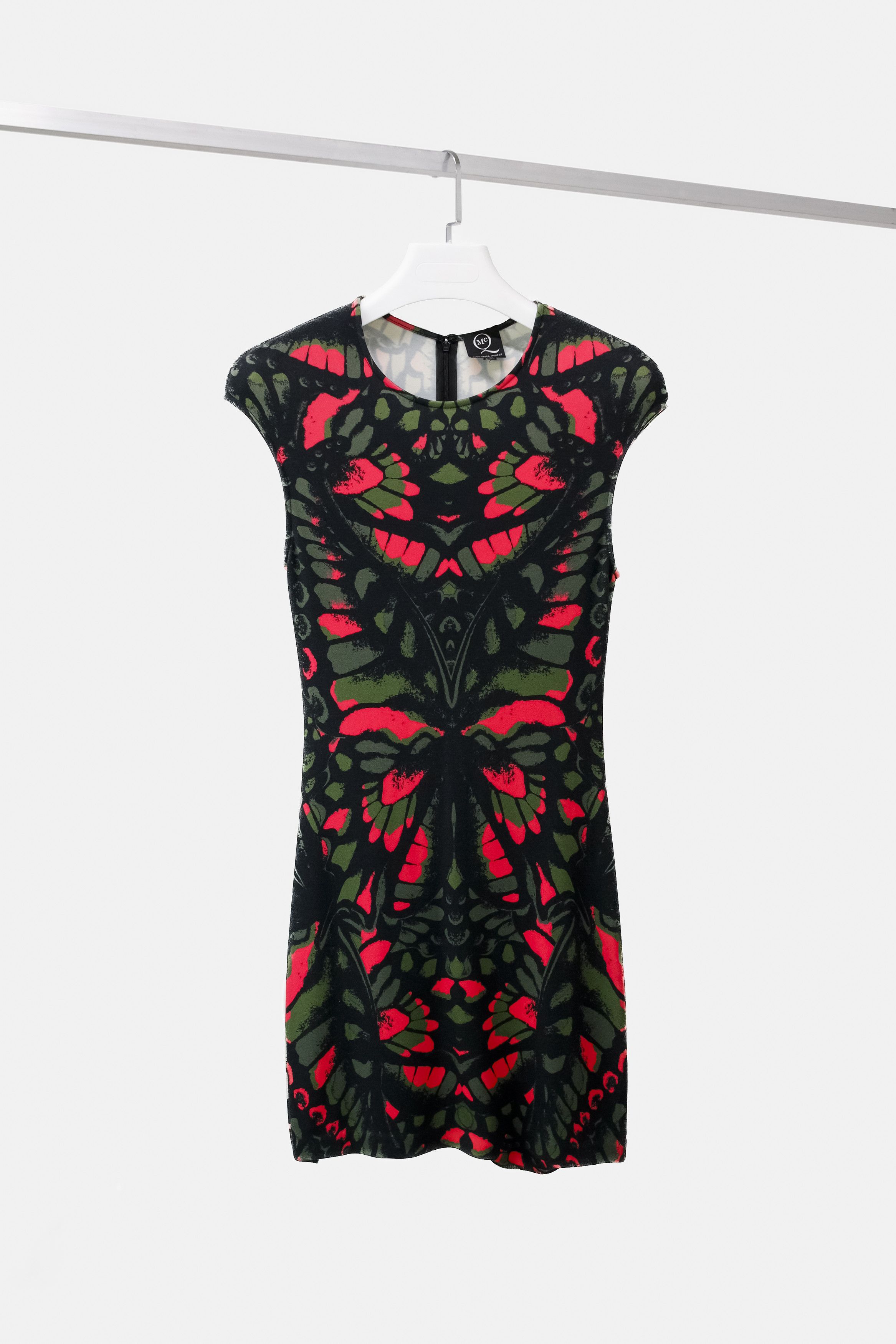 MCQ Sleeveless Green Butterfly Dress