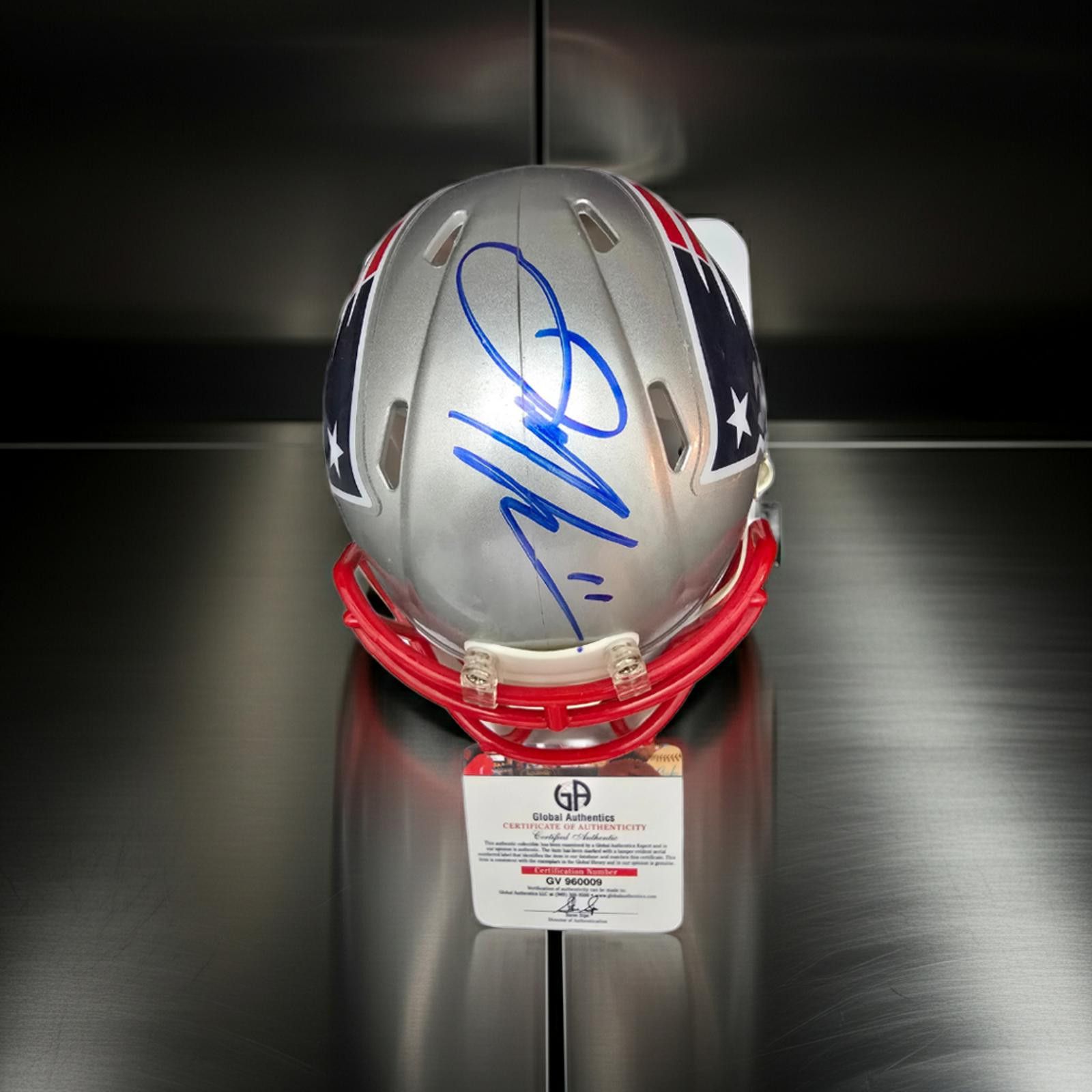 Other Julian Edelman Patriots Signed Riddell Mini Helmet With COA Size ONE SIZE - 3 Thumbnail