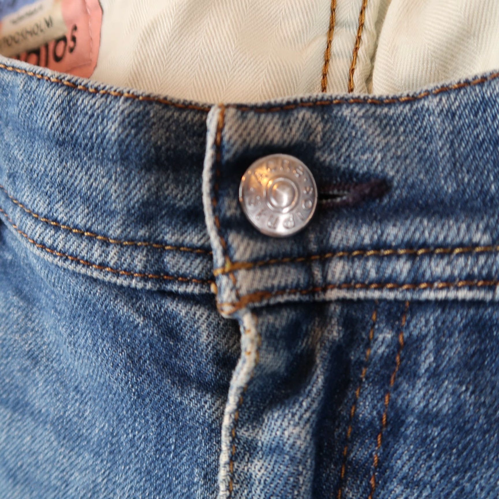 Acne Studios Acne Studios Jeans Mens Slim Skinny 31x32 Blue Denim Distressed 5-Pocket Logo Button Zip Denim Size US 31 - 7 Thumbnail